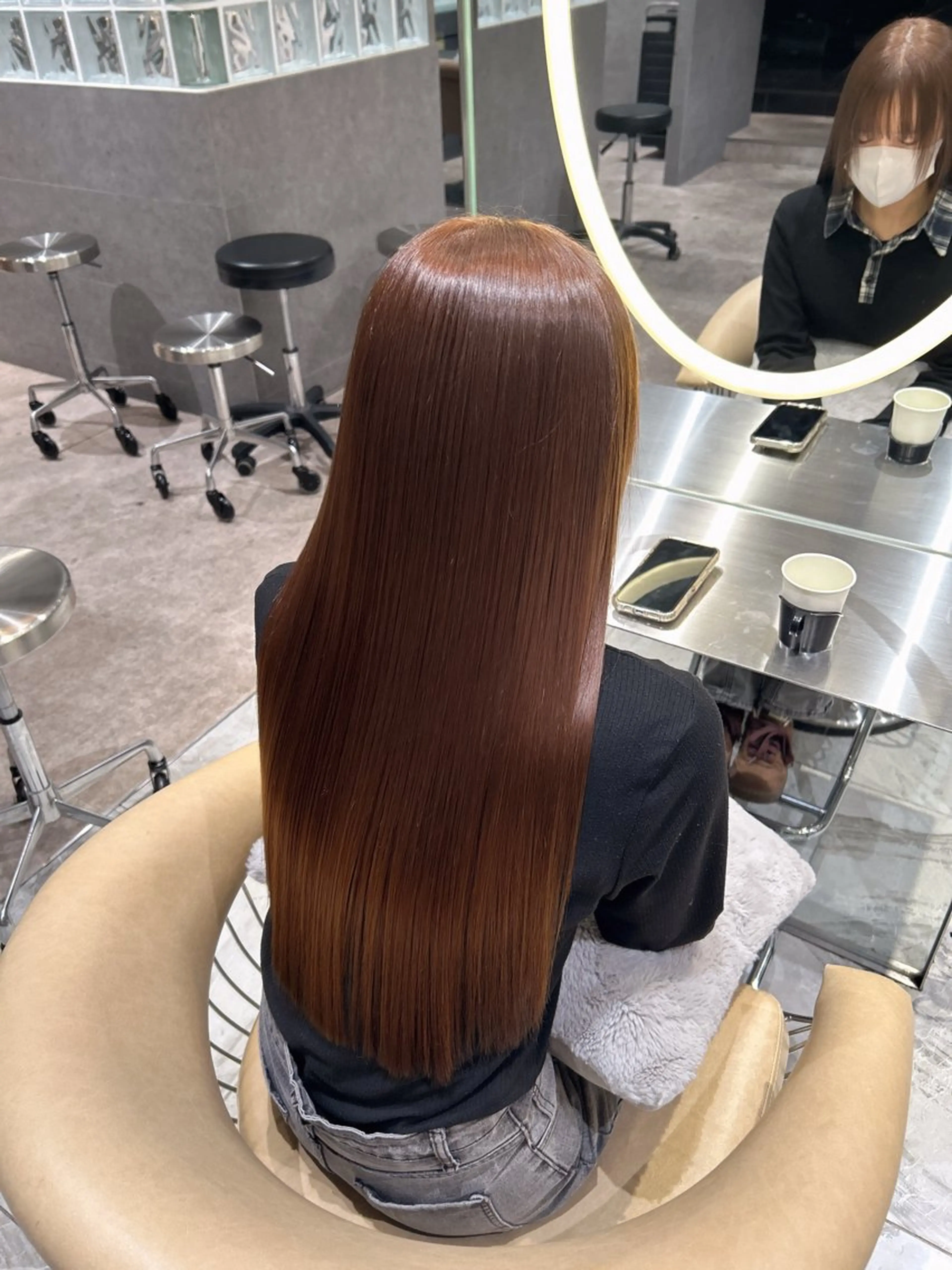 ロング カラー ベージュカラー ブリーチ ブリーチなしカラー カット ヘアカラー 🥇KEN /レイヤー/艶カラーのヘアスタイル