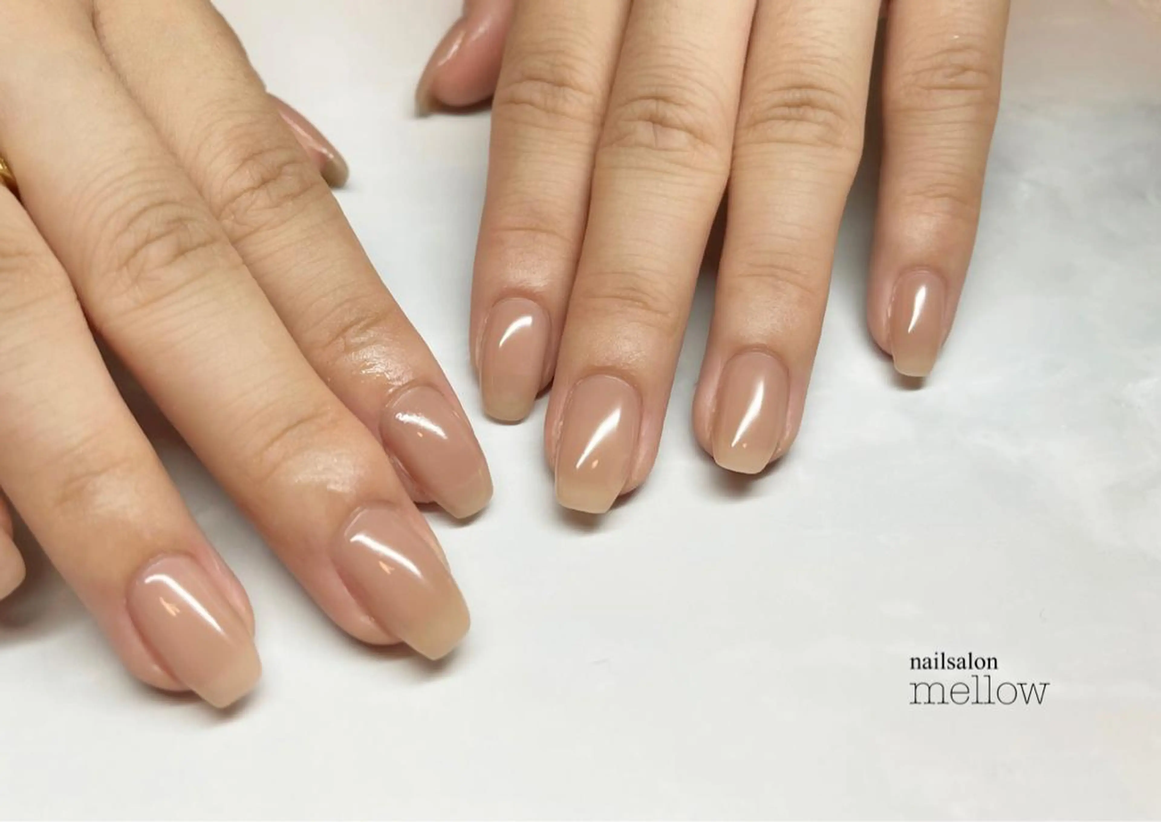 ネイル ブラウン 大山 浩美のネイルデザイン