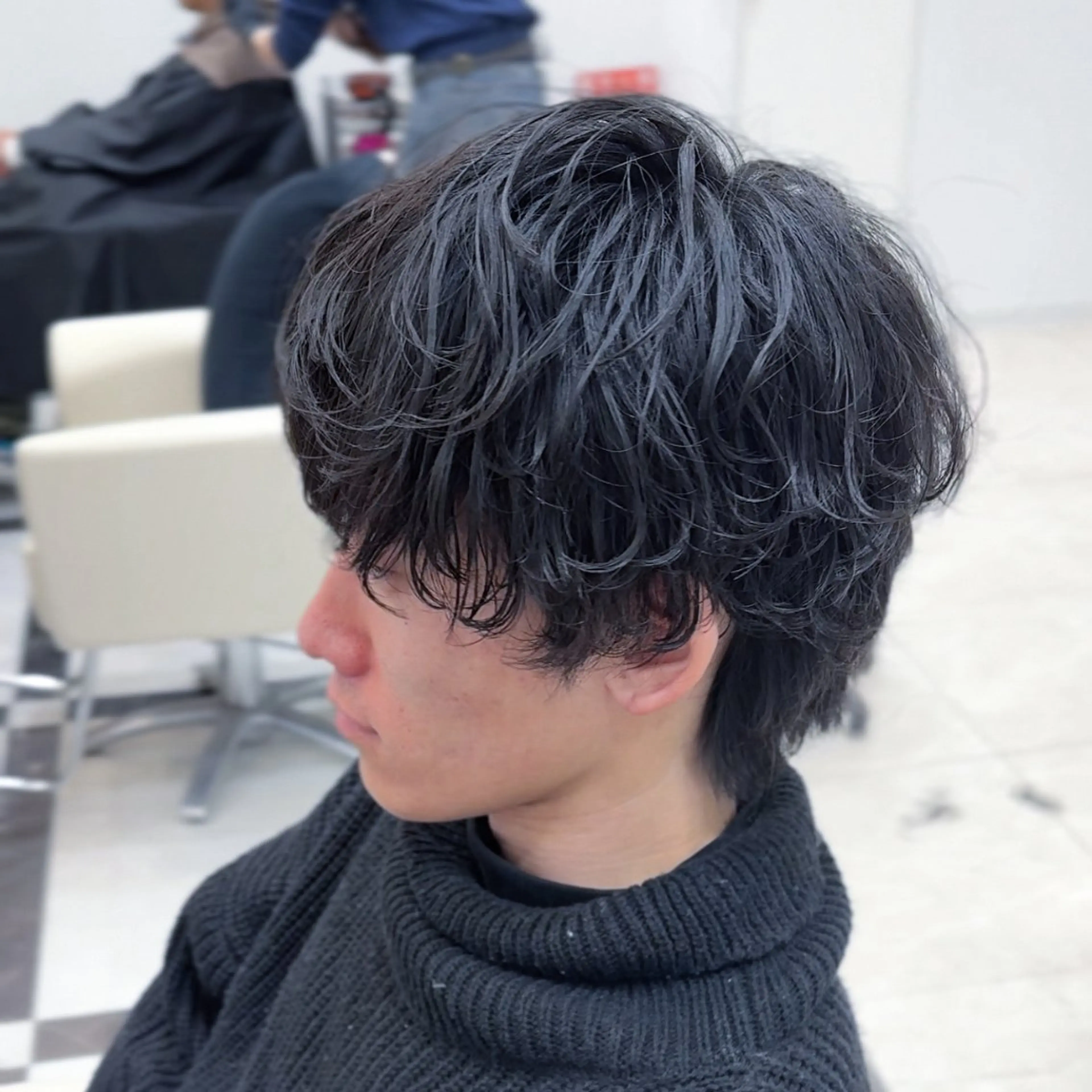 ショート パーマ メンズ SALOWIN名古屋Suite店所属・名古屋のメンズ特化 美容師/わたるのヘアスタイル