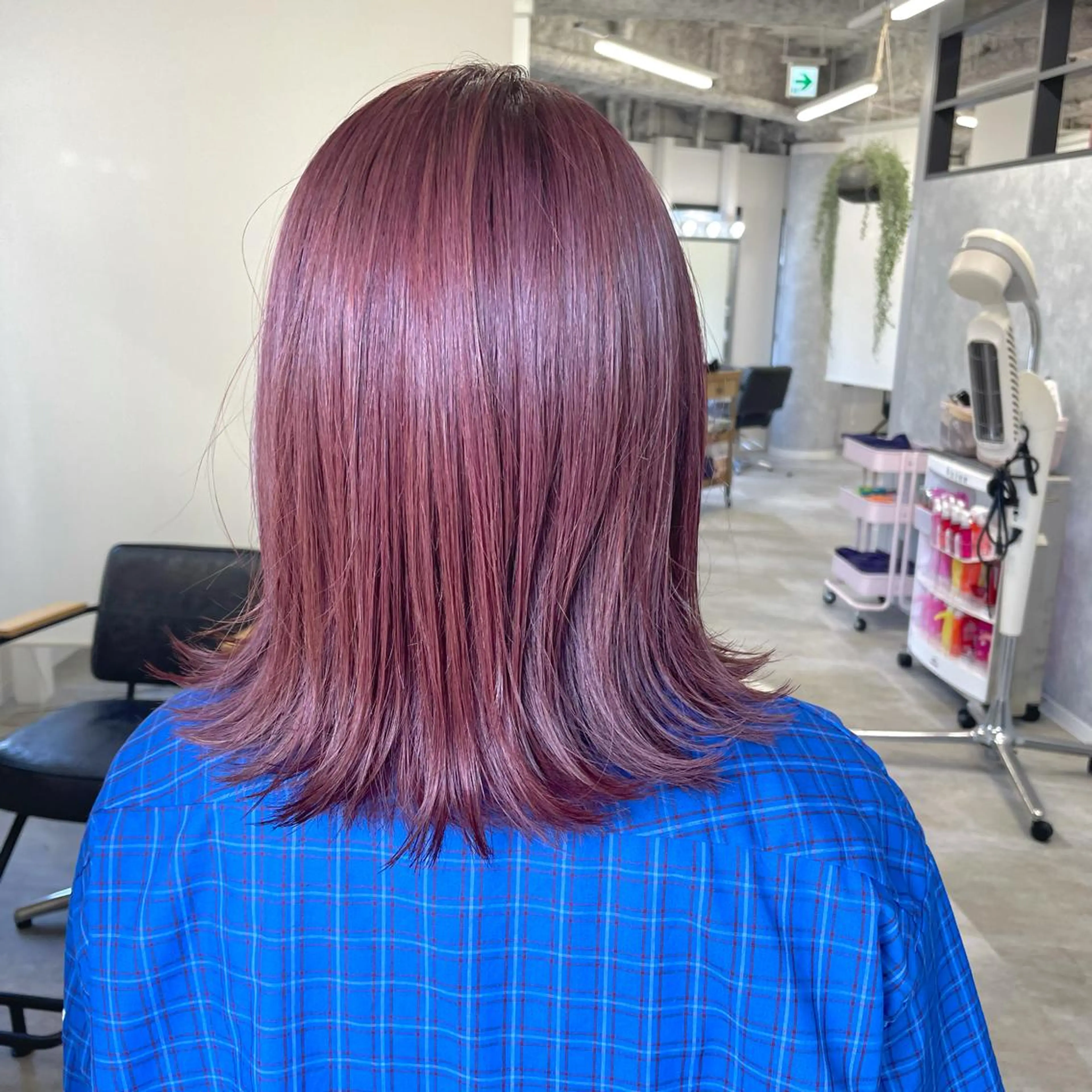 ミディアム カラー カット ヘアカラー 🔵暗髪　特化🔵 梅田・増田のヘアスタイル