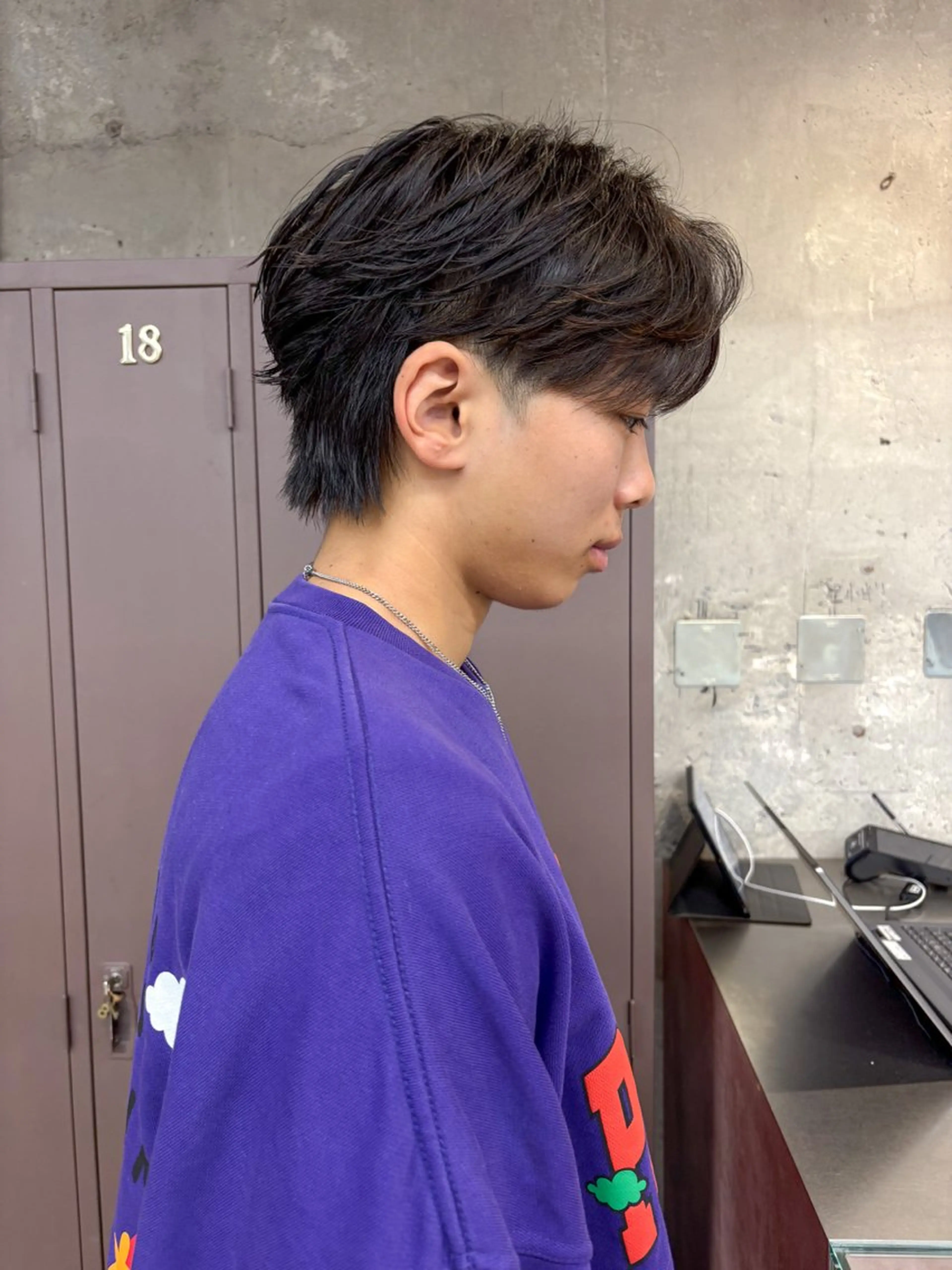 パーマ メンズ カット パーマ フェザーパーマ/ 山口大輝のヘアスタイル