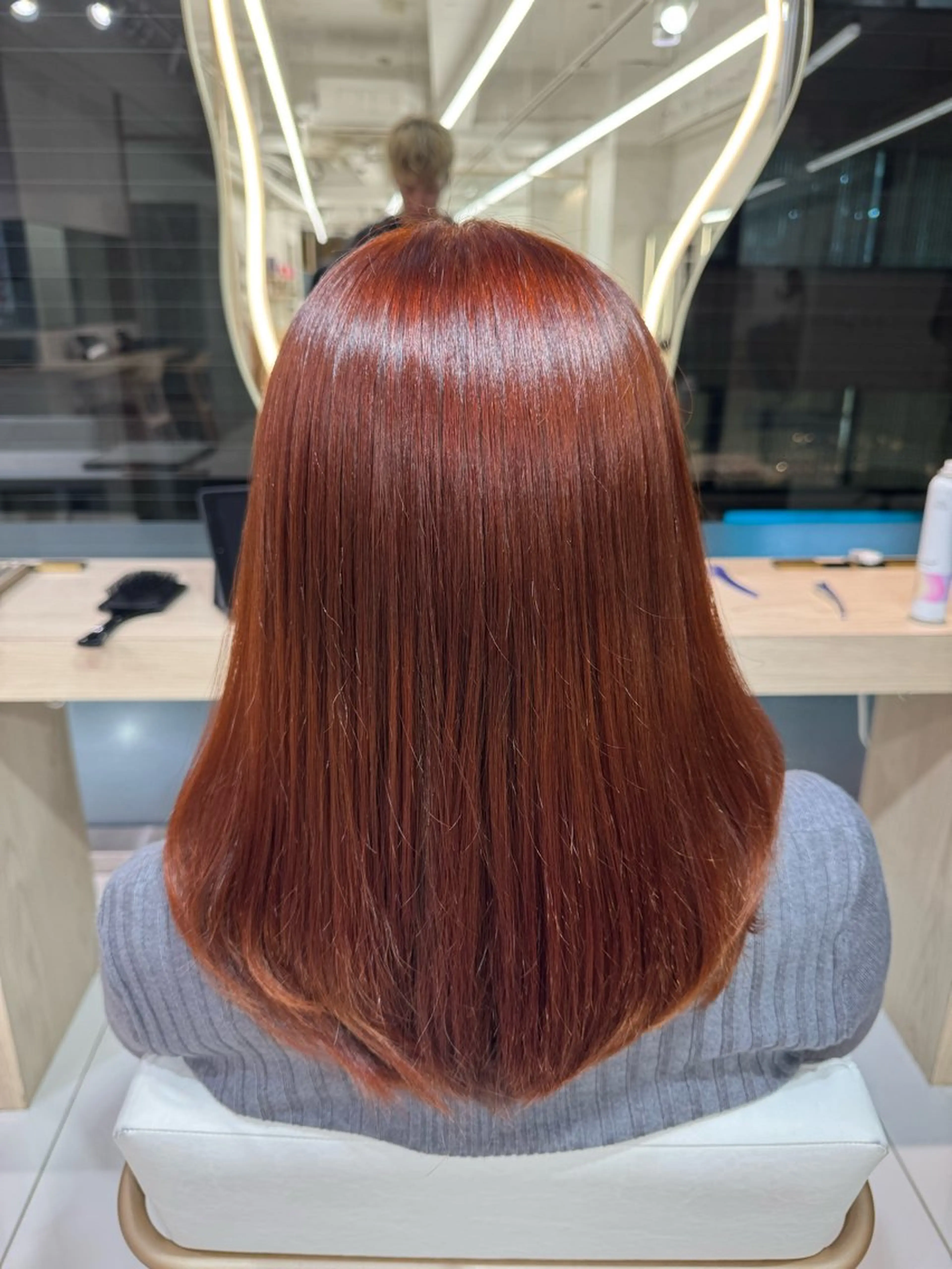 セミロング ヘアカラー 顔まわりカット/ カラー/西野和裕のヘアスタイル