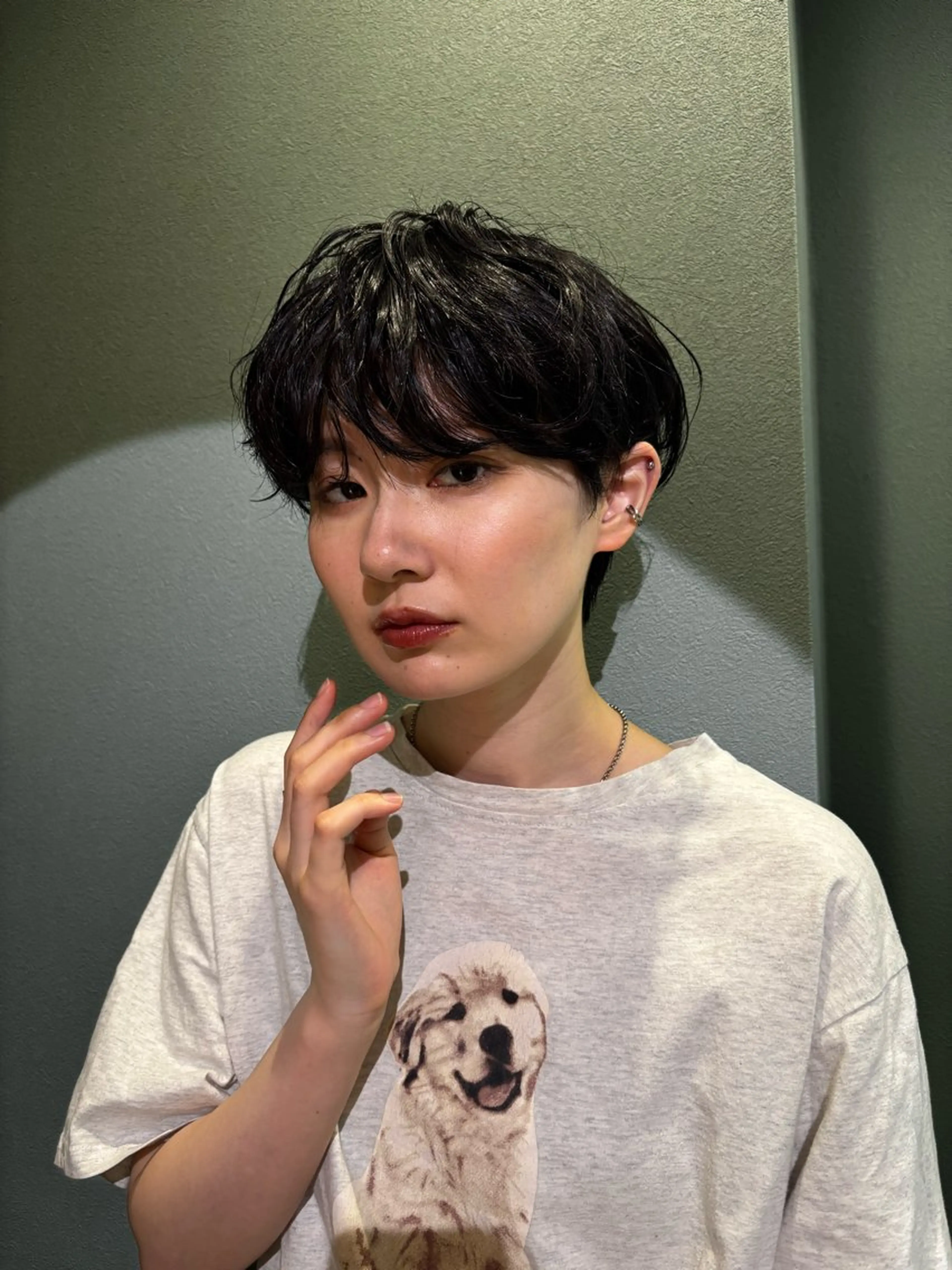 ショート カット パーマ Un ami  shibuya所属・Mon/ショート/パ ーマのヘアスタイル