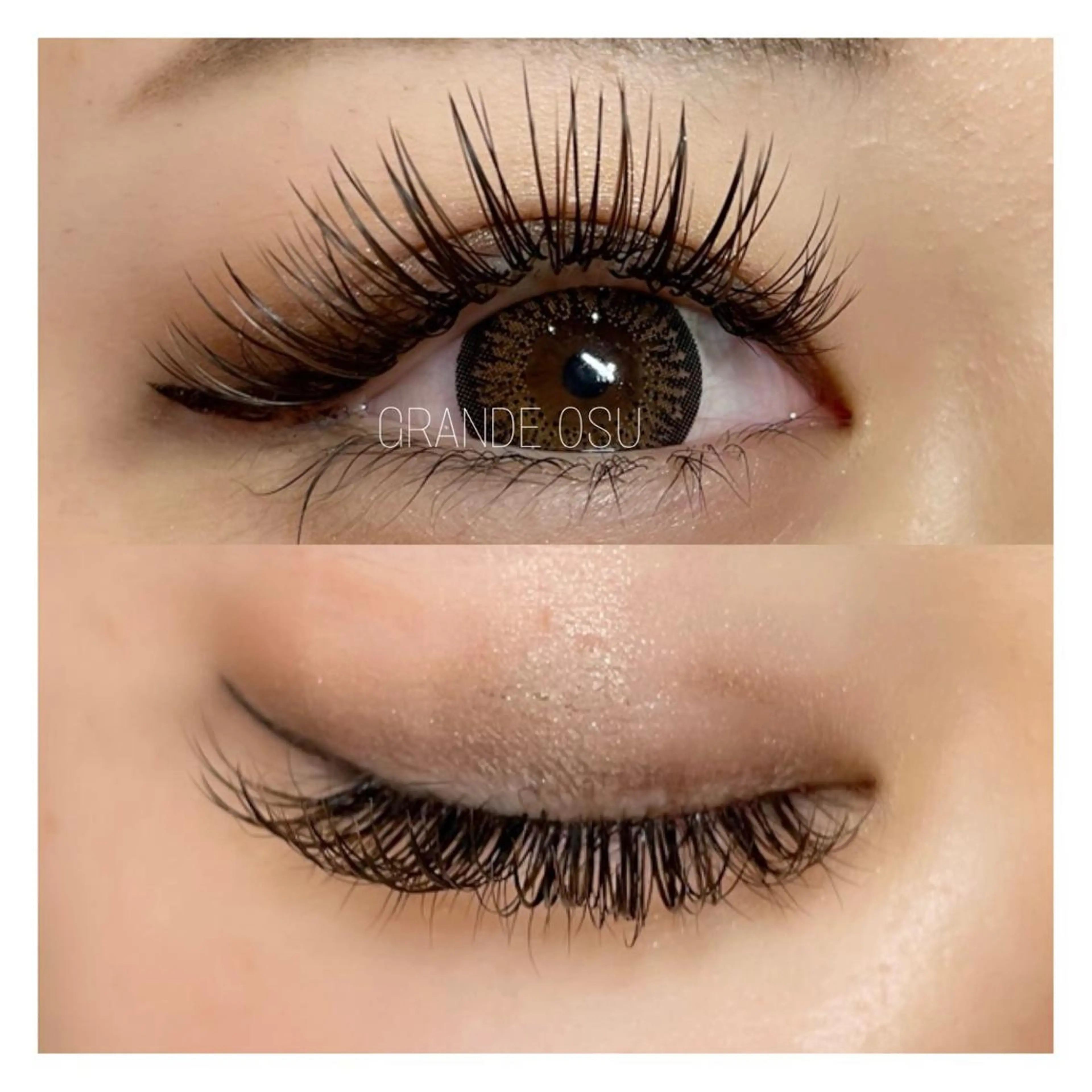 マツエク・マツパ バインドロック カラーマツエク マツエク GRANDEcara 栄　manamiのマツエク・マツパデザイン