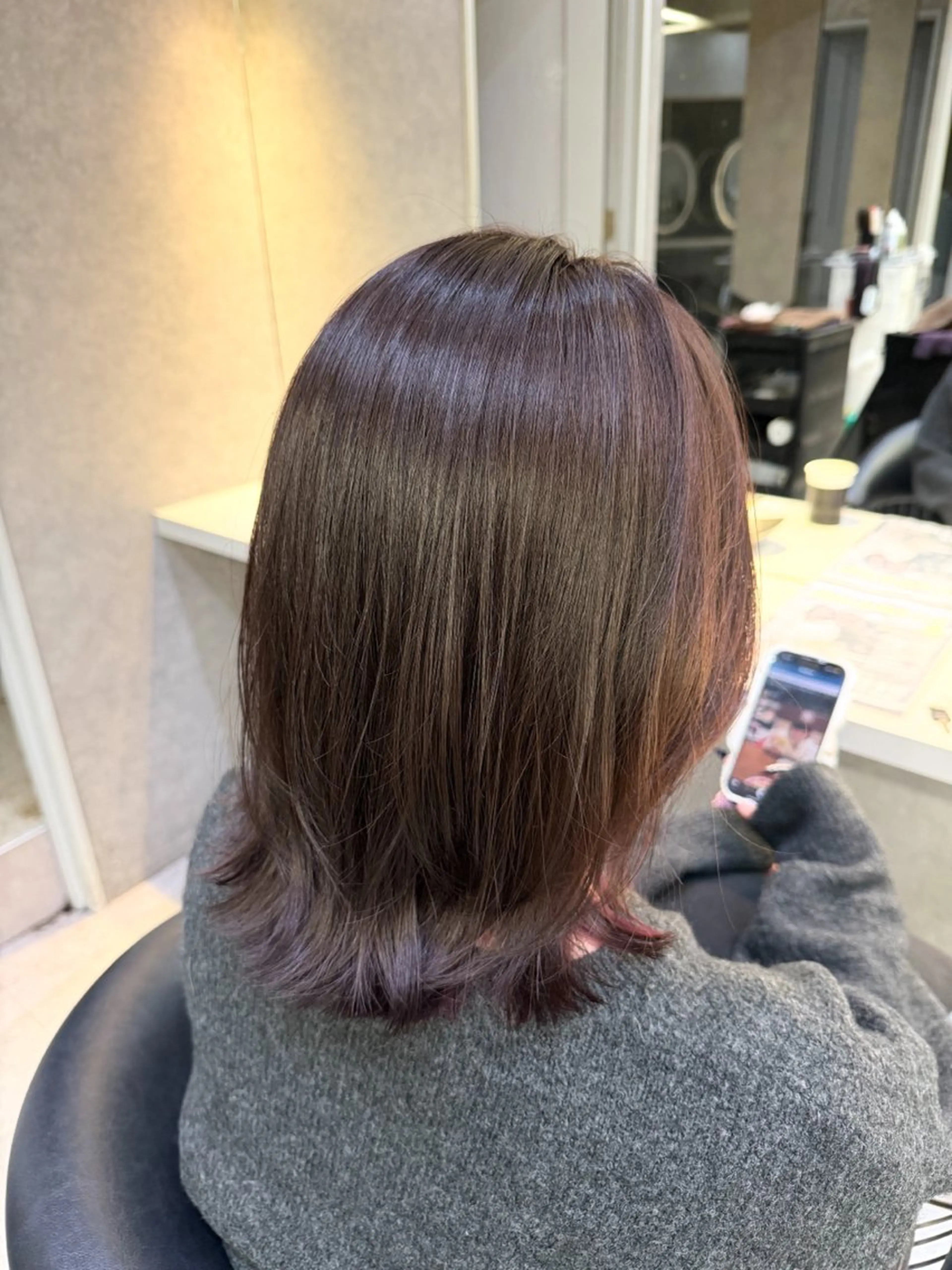 ミディアム カラー 池袋/ボブ/透明感 ໒꒱⋆꙳ゆいなのヘアスタイル