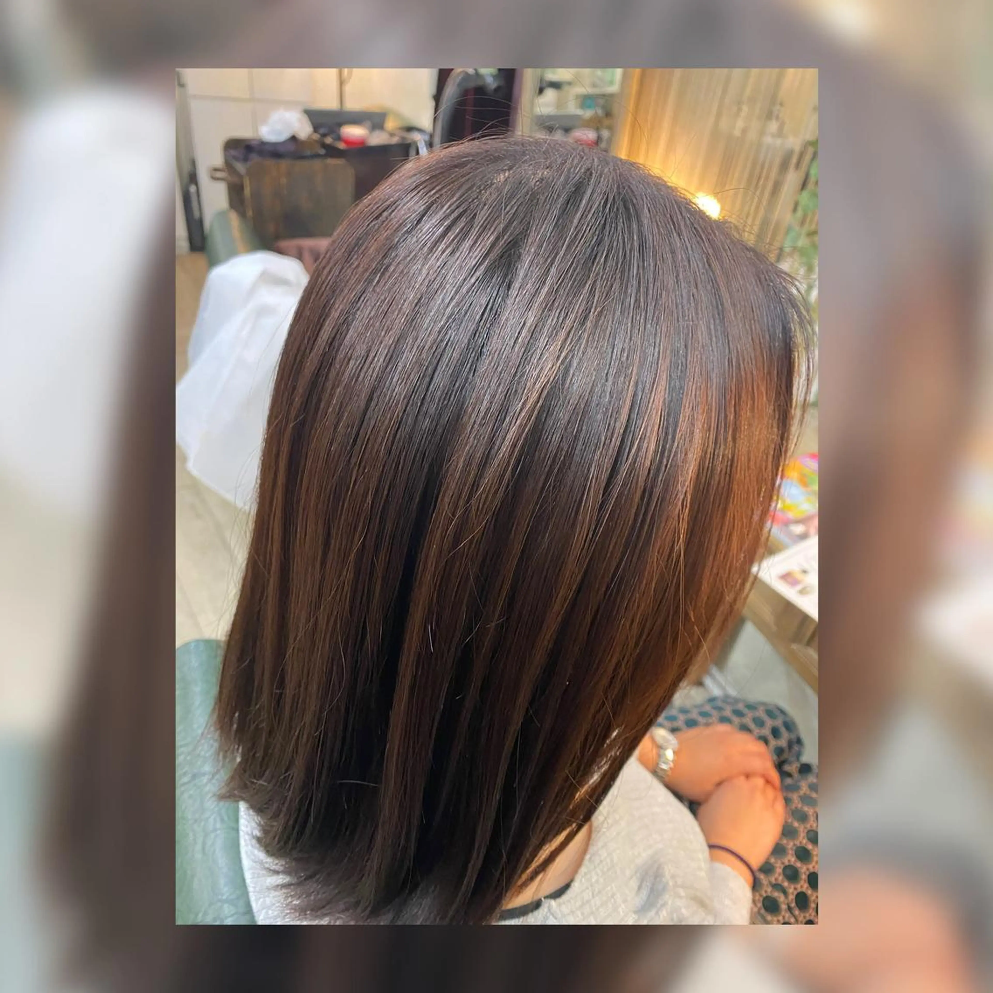 ミディアム カラー トリートメント 髪質改善/縮毛矯正 艶髪🔥高杉のヘアスタイル