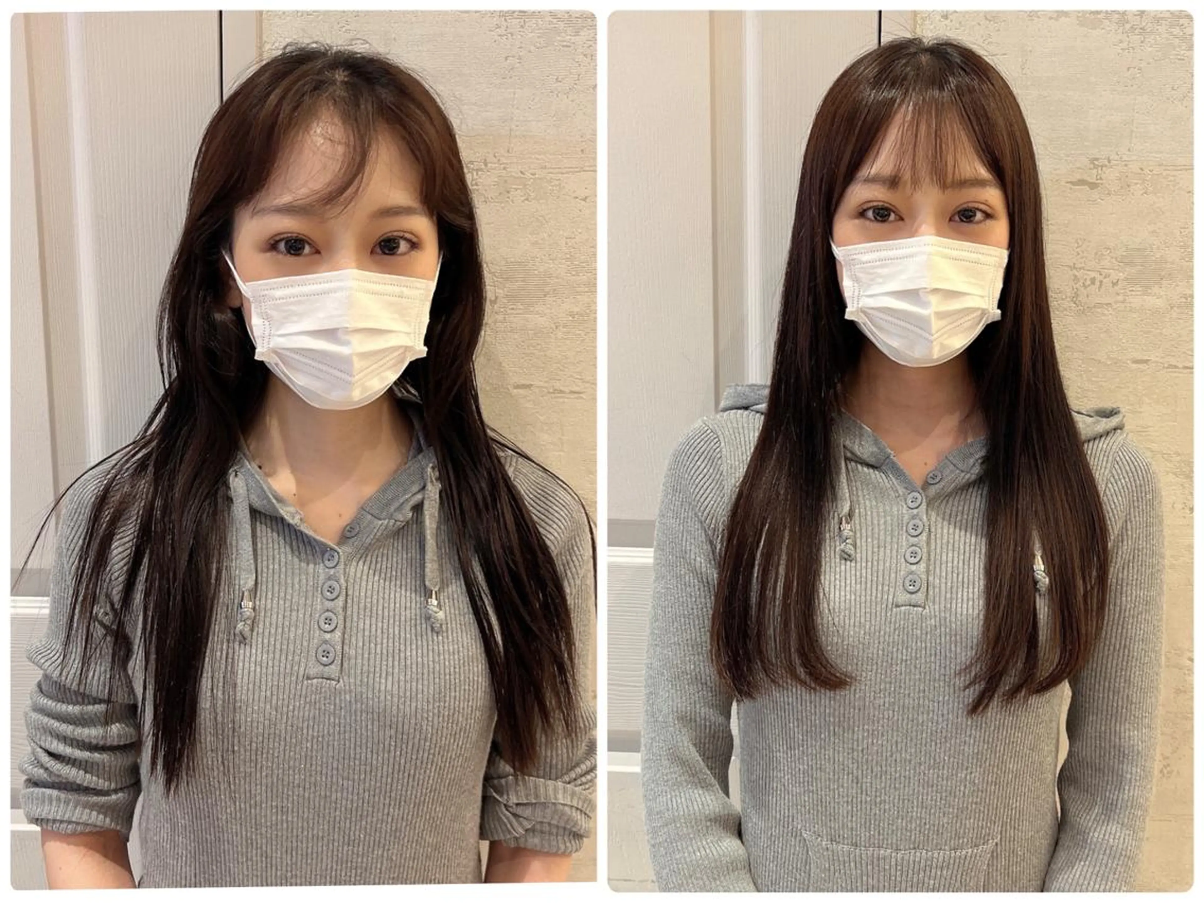 ミディアム 縮毛矯正 カット 代表山口ひな 髪質改善のプロのヘアスタイル