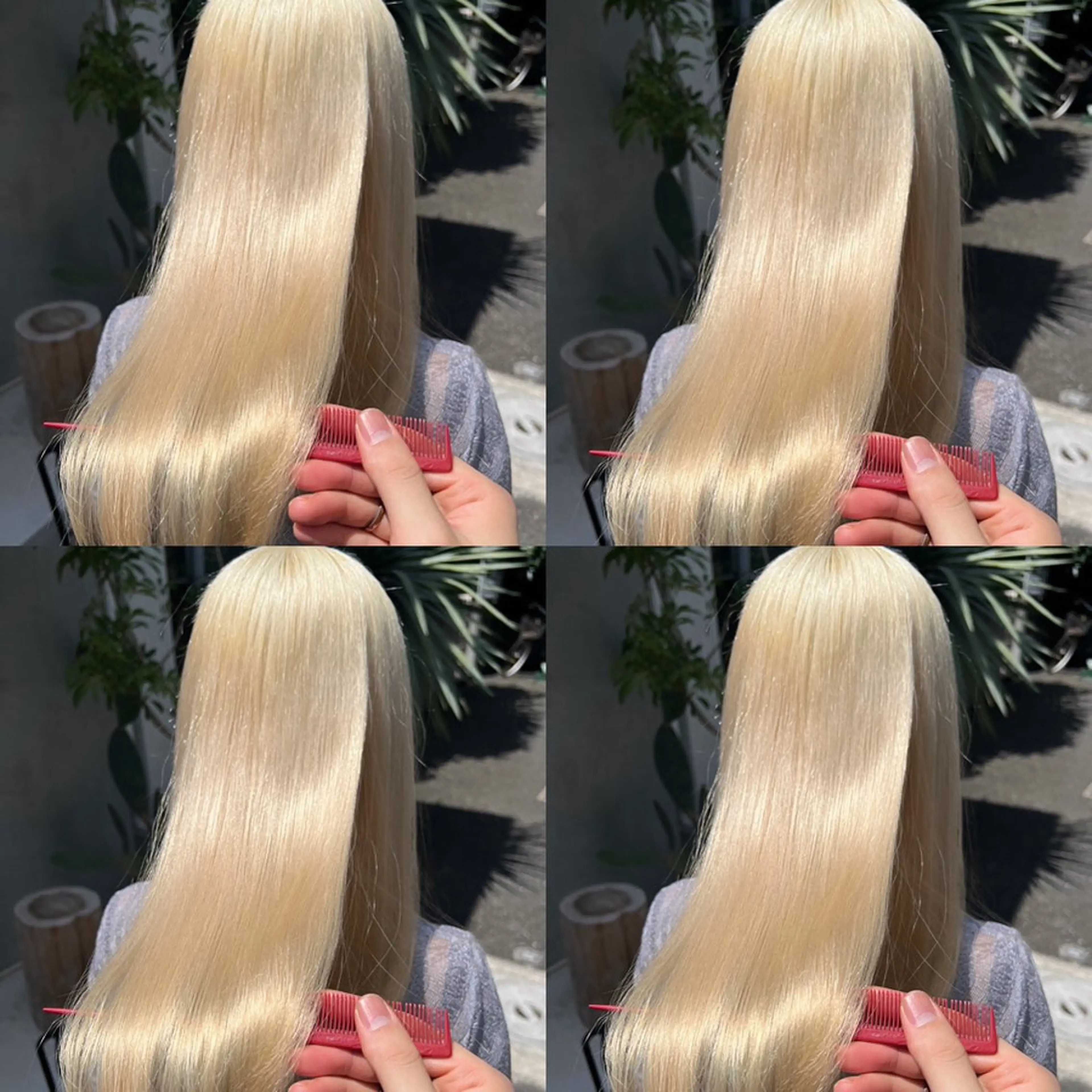 ミディアム カラー ブロンド 透明感カラー ホワイトブロンド 💎透明感カラー特化 💎TAISEIのヘアスタイル