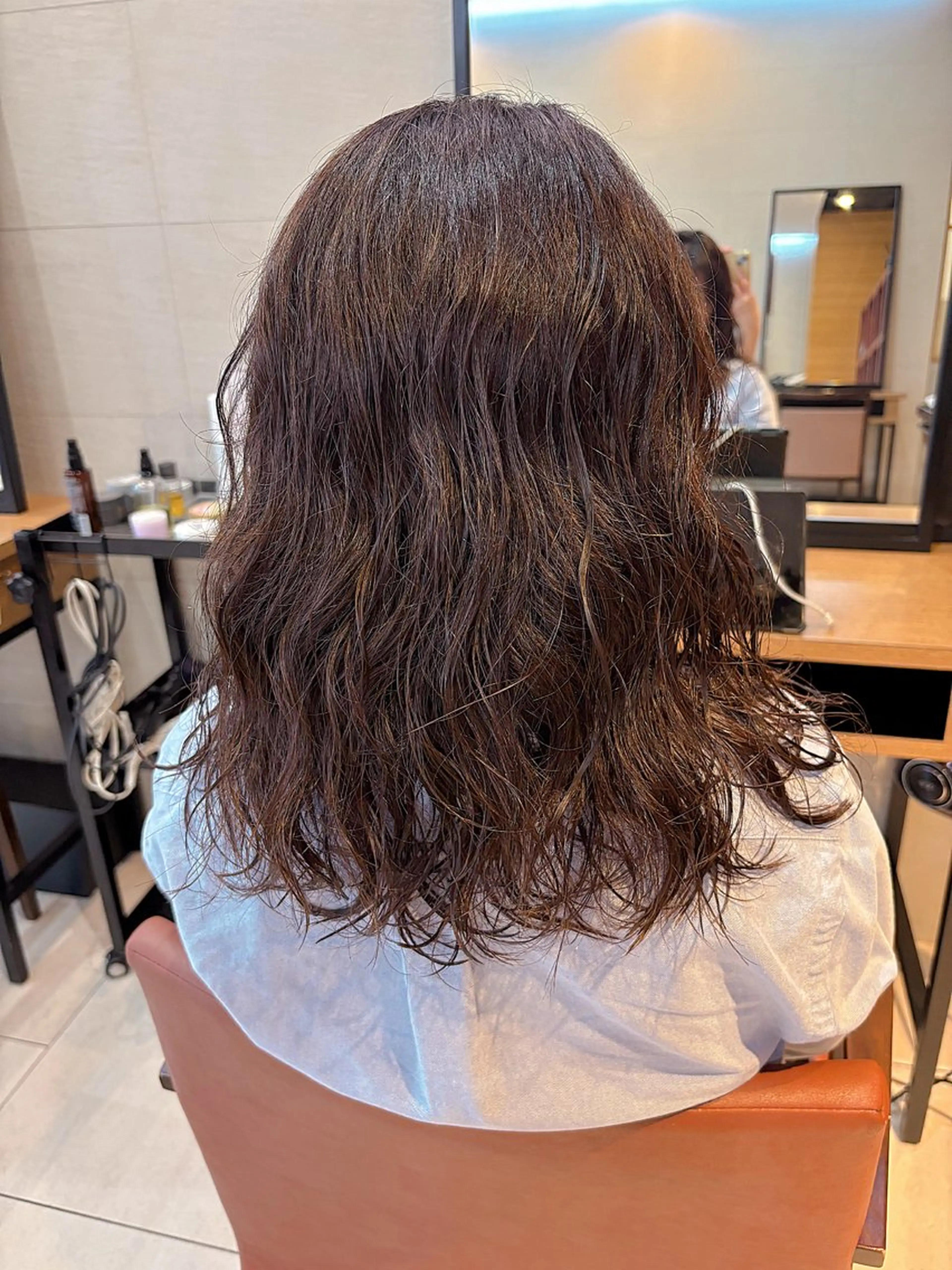 パーマ ニュアンスパーマ ボブ/ミディアム 親しみやすさ/さくらのヘアスタイル