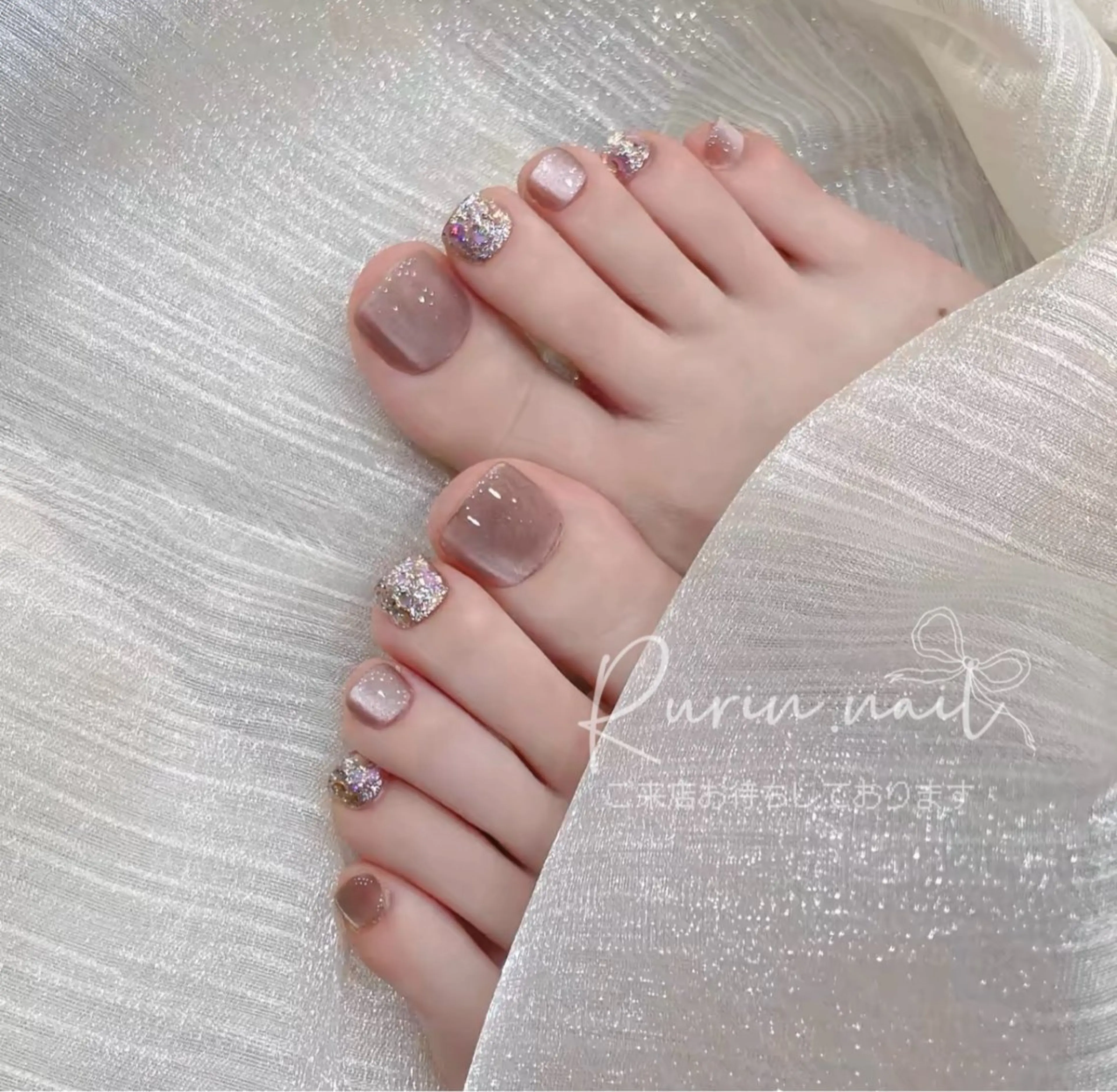 フットネイルデザインやり放題(90分)の写真