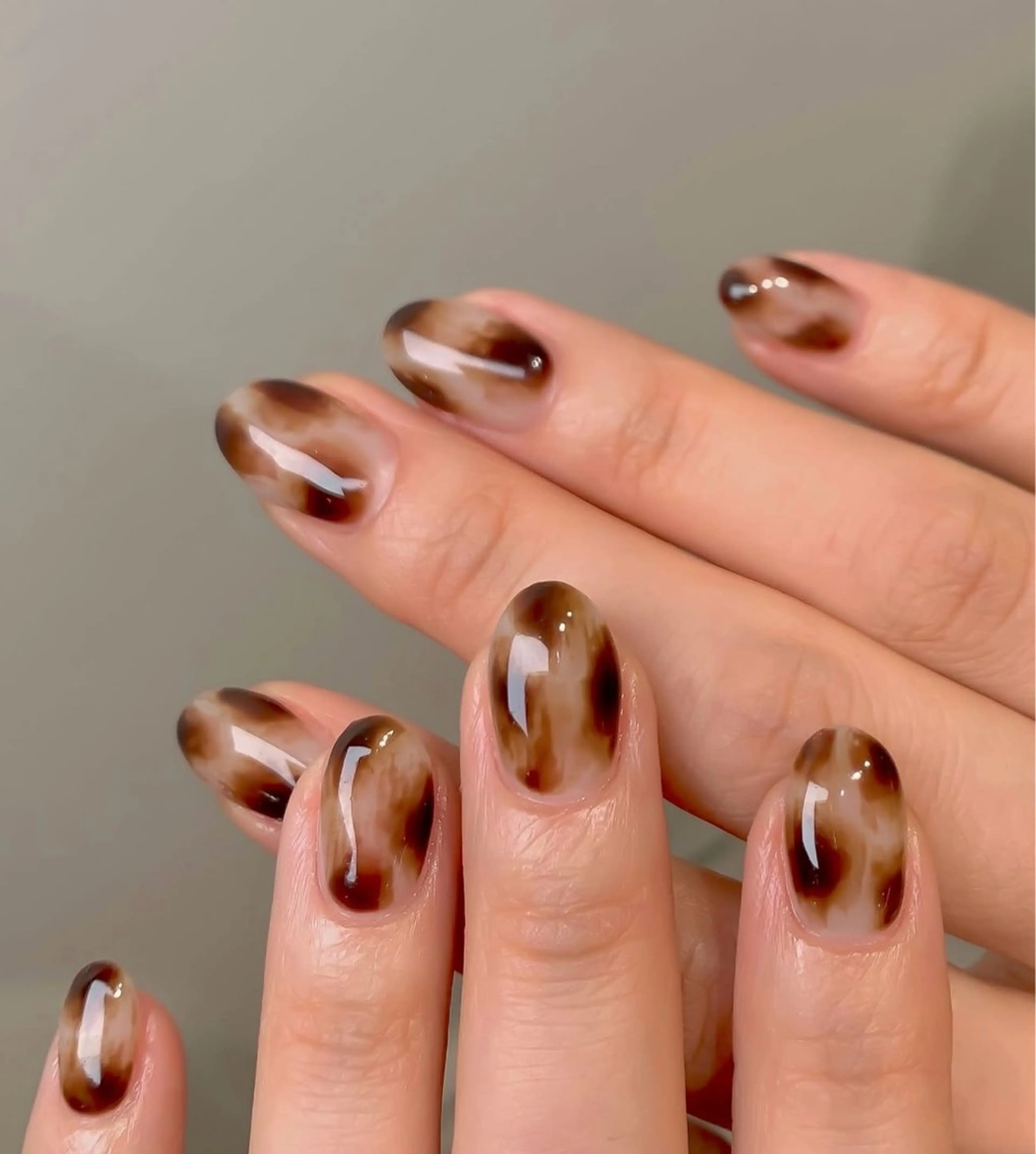 ネイル 韓国ネイル 持ち込み ニュアンスネイル ネイルチップ ハンドネイル TABI ANA.CHUOのネイルデザイン