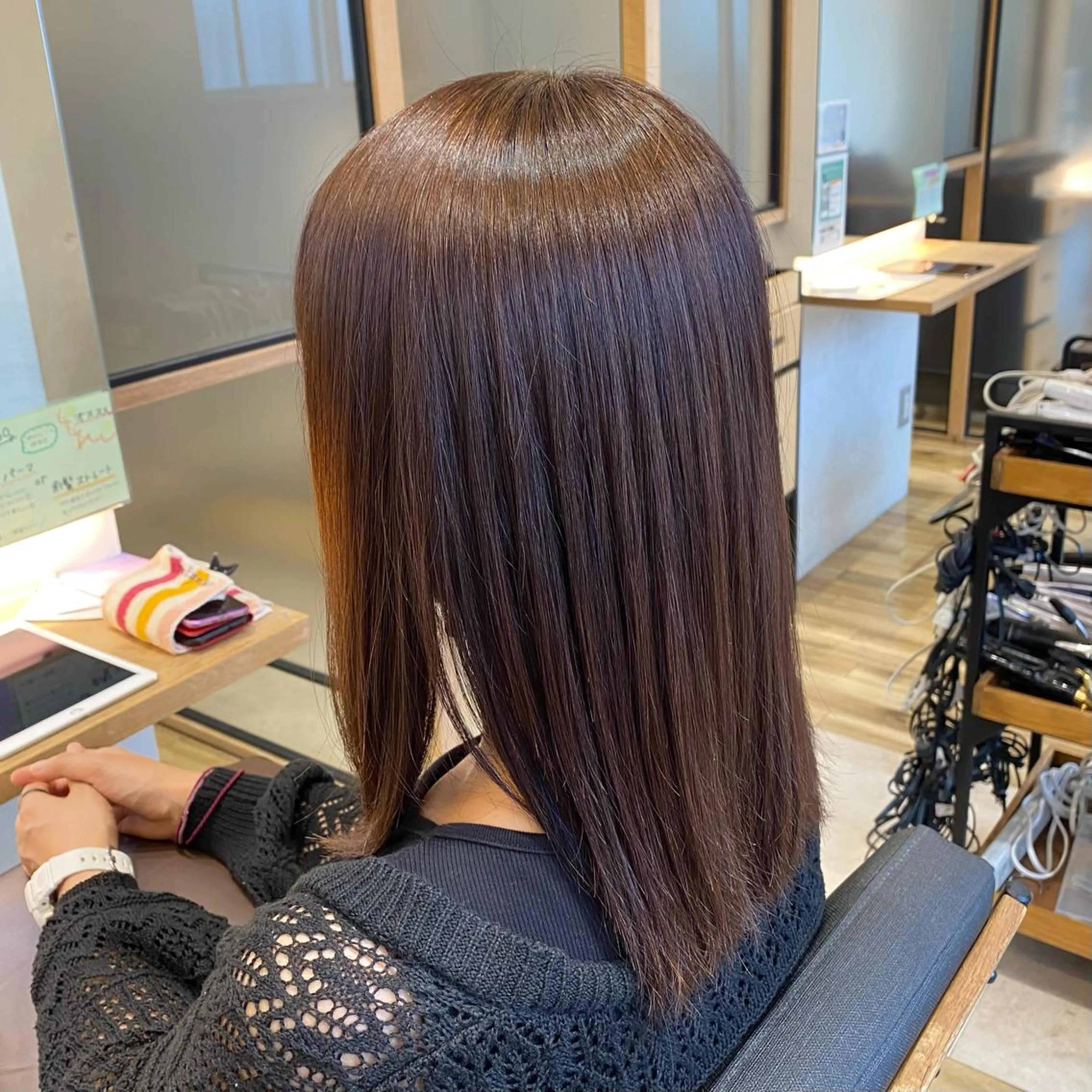 ミディアム ついざき はるかのヘアスタイル