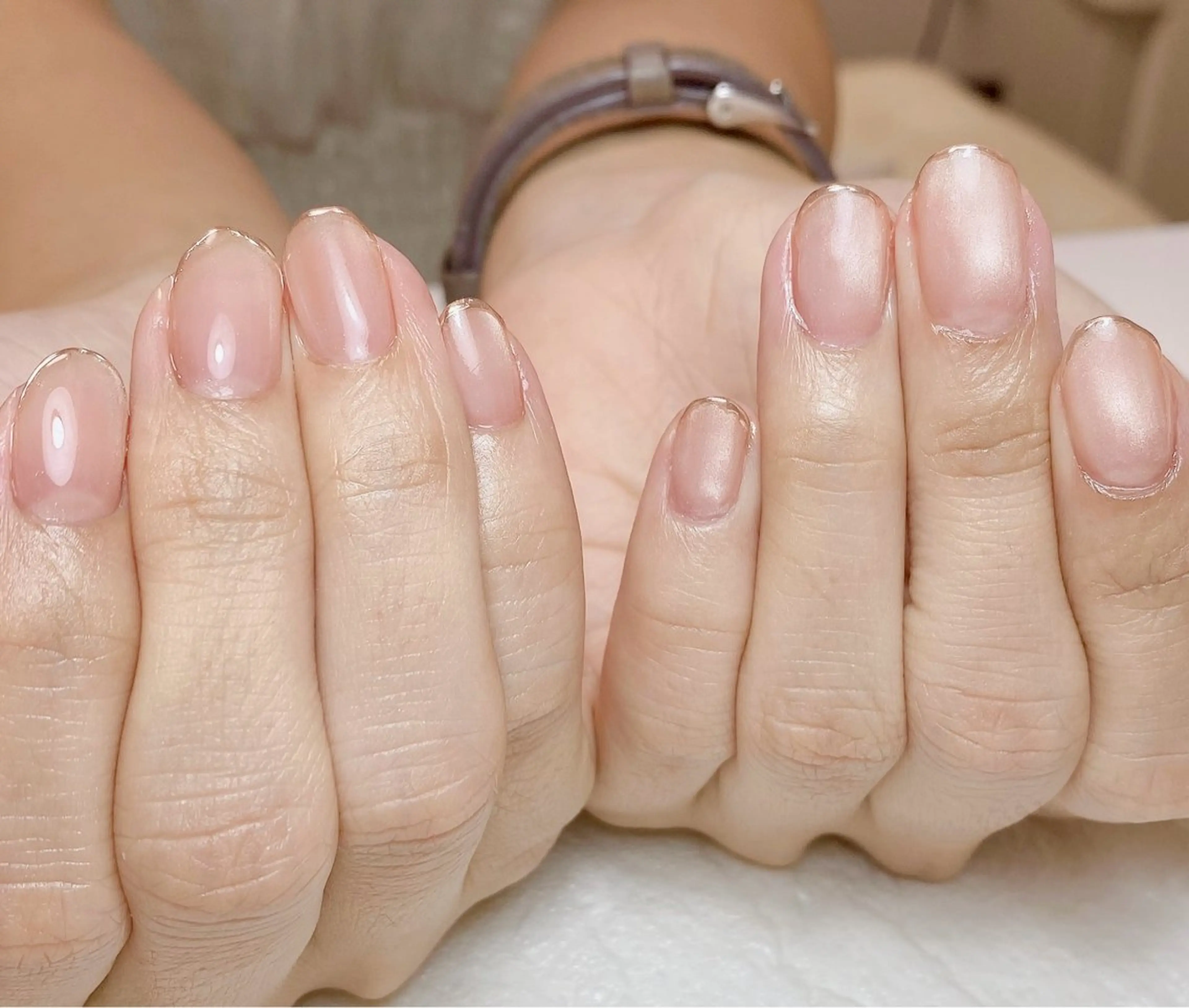 ネイル フレンチネイル マグネットネイル マグネットフレンチ ミラーネイル ニュアンスネイル Nail Salon K 🧸美爪育成のネイルデザイン