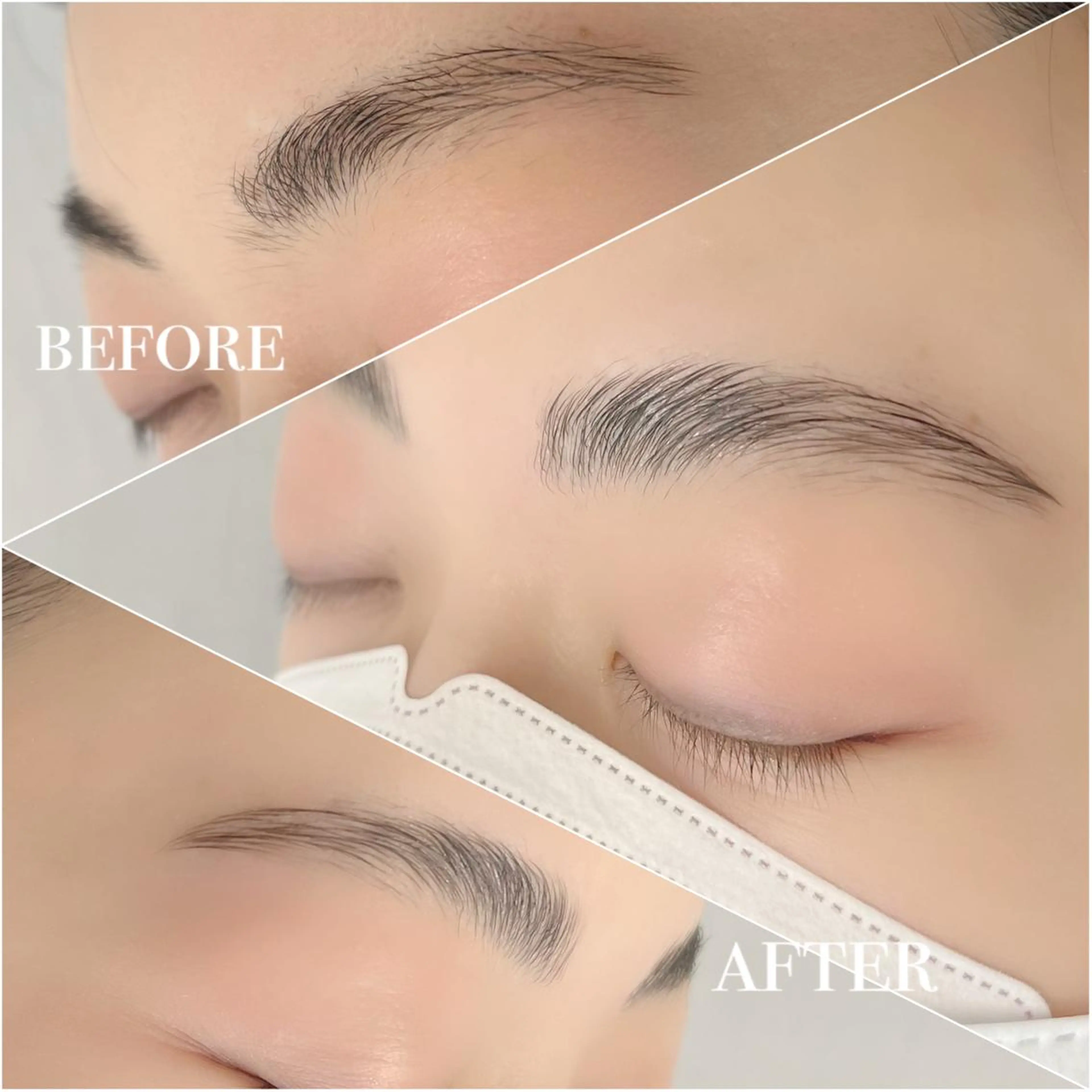 アイブロウ ハリウッドブロウリフト 海川 風香のマツエク・マツパデザイン