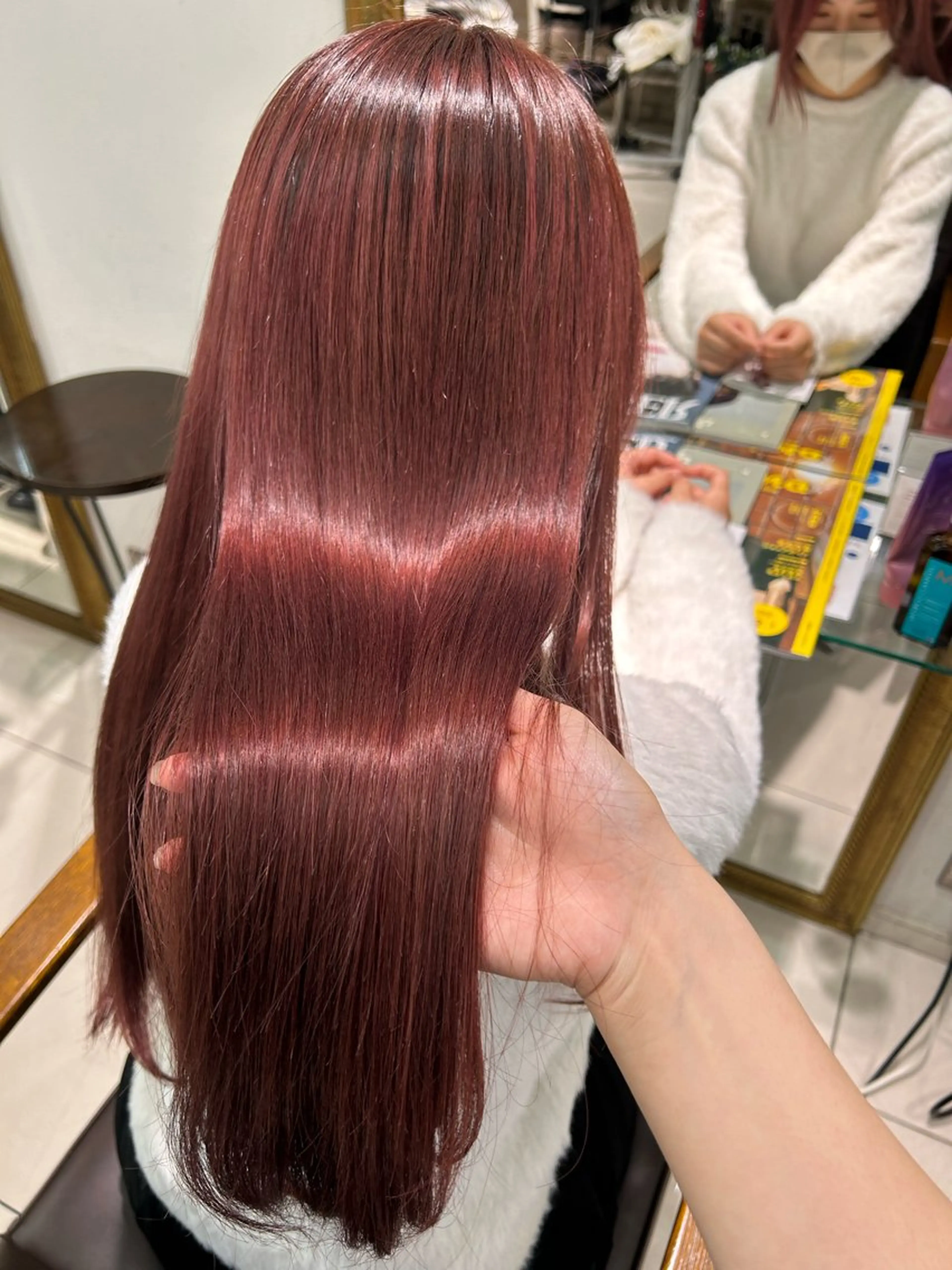 ロング カラー ブリーチ 髪質改善 トリートメント ハイトーンカラー 🤍🫧 長井 律のヘアスタイル