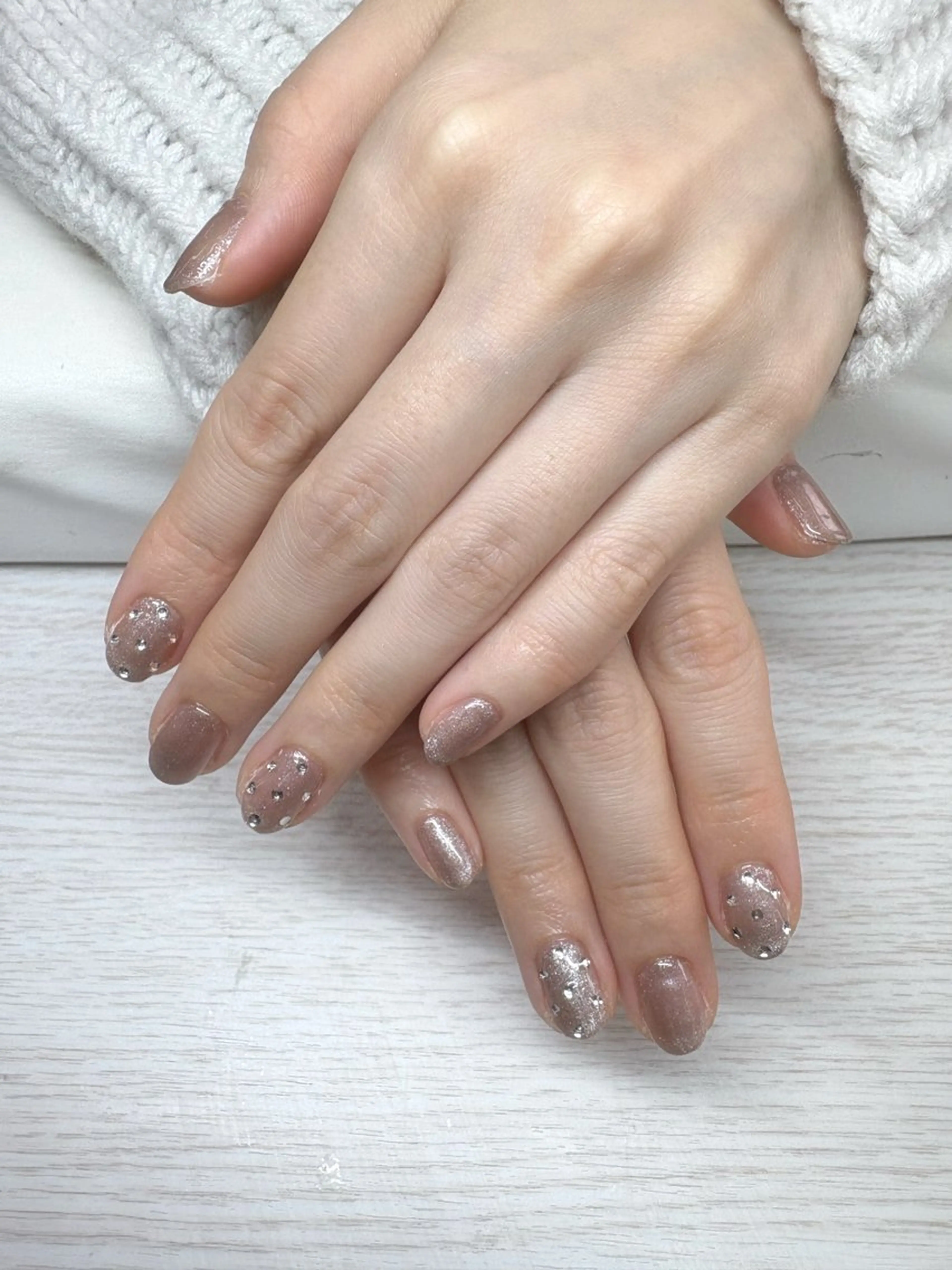 ネイル ラメ(グリッター) TRU もえかのネイルデザイン