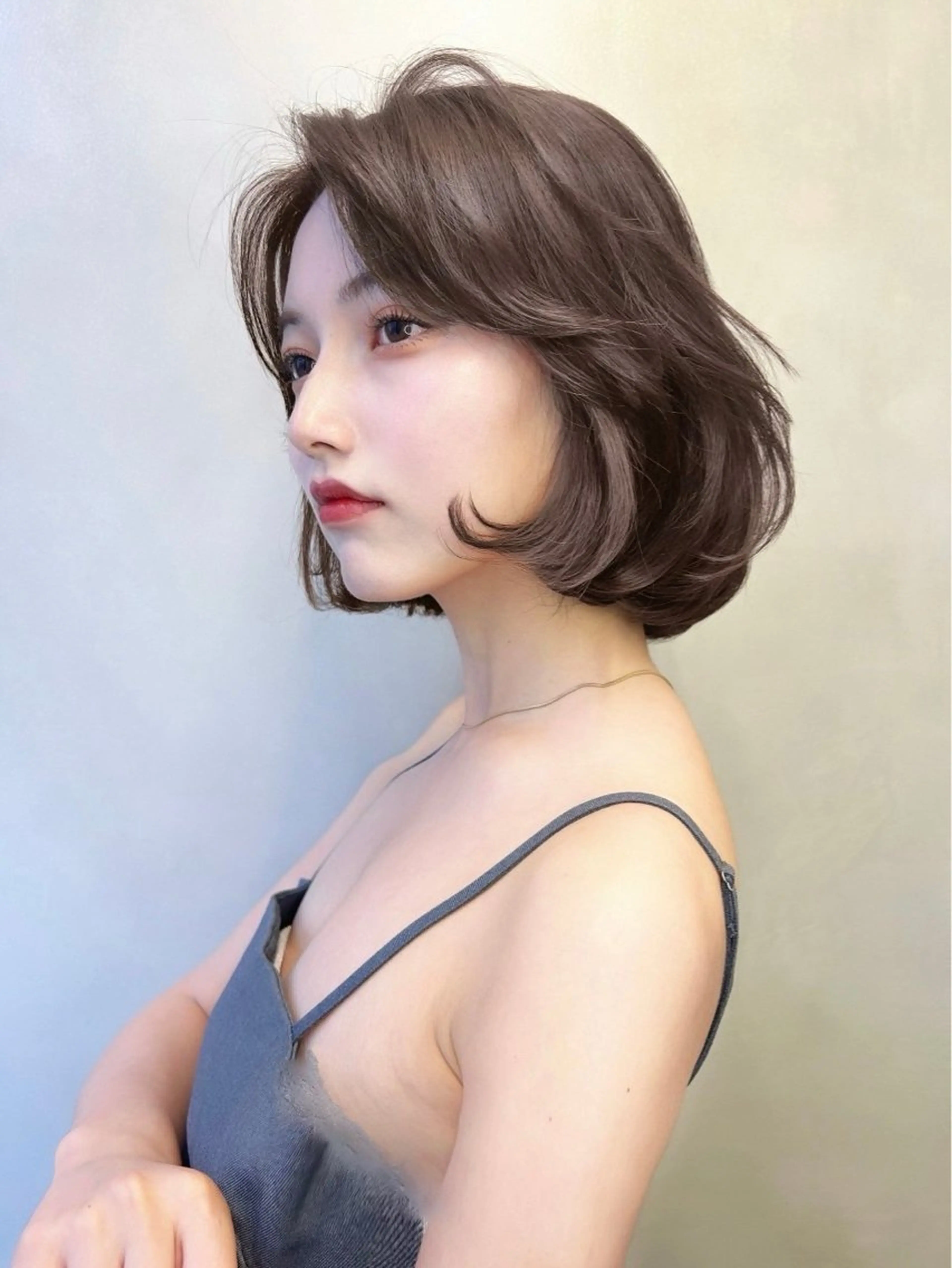 カラー レイヤー/暖色カラー /パーマ/落合 歩夢のヘアスタイル