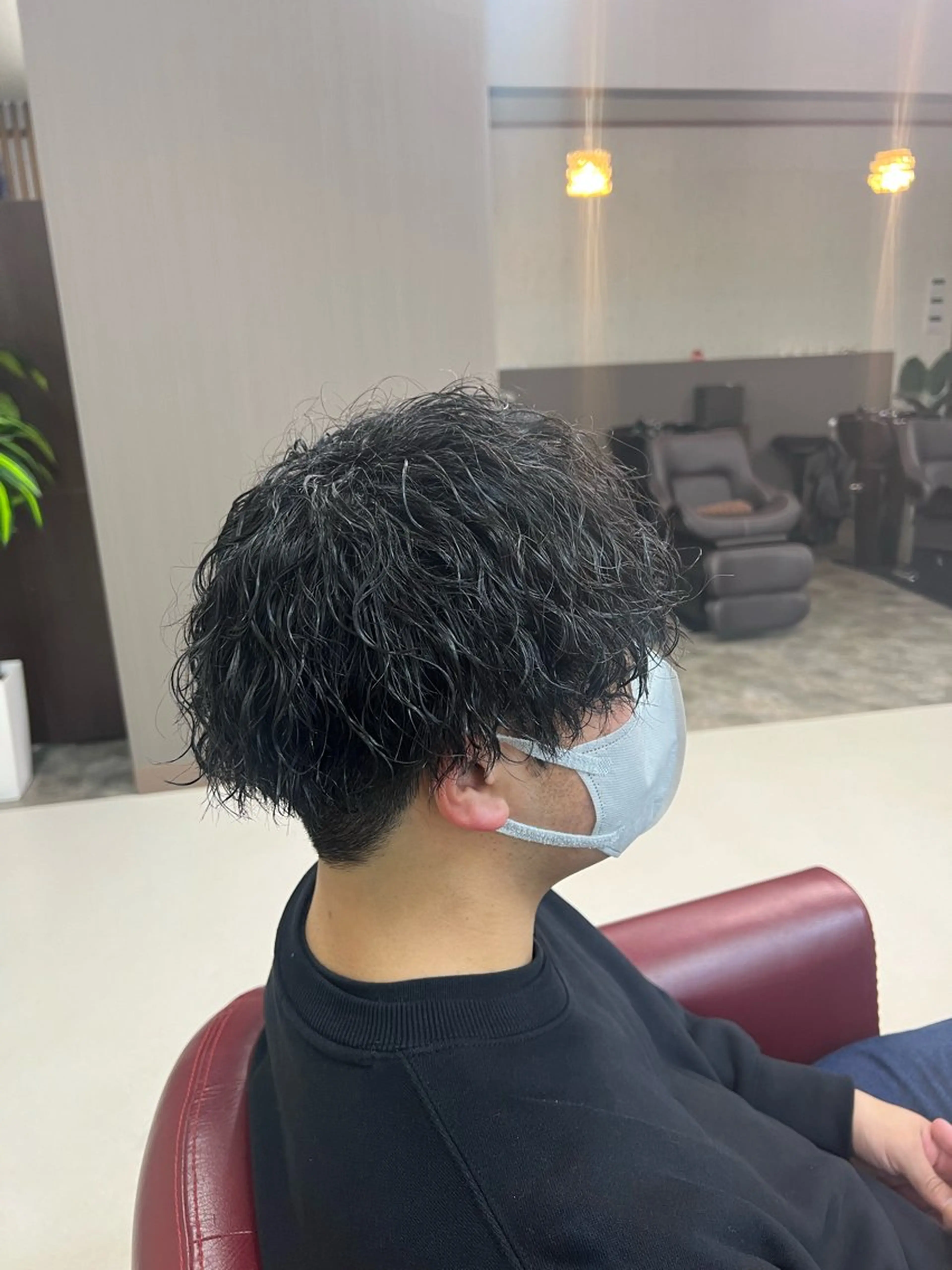 ショート パーマ メンズ メンズパーマ 波巻きパーマ KEN 🌟のヘアスタイル