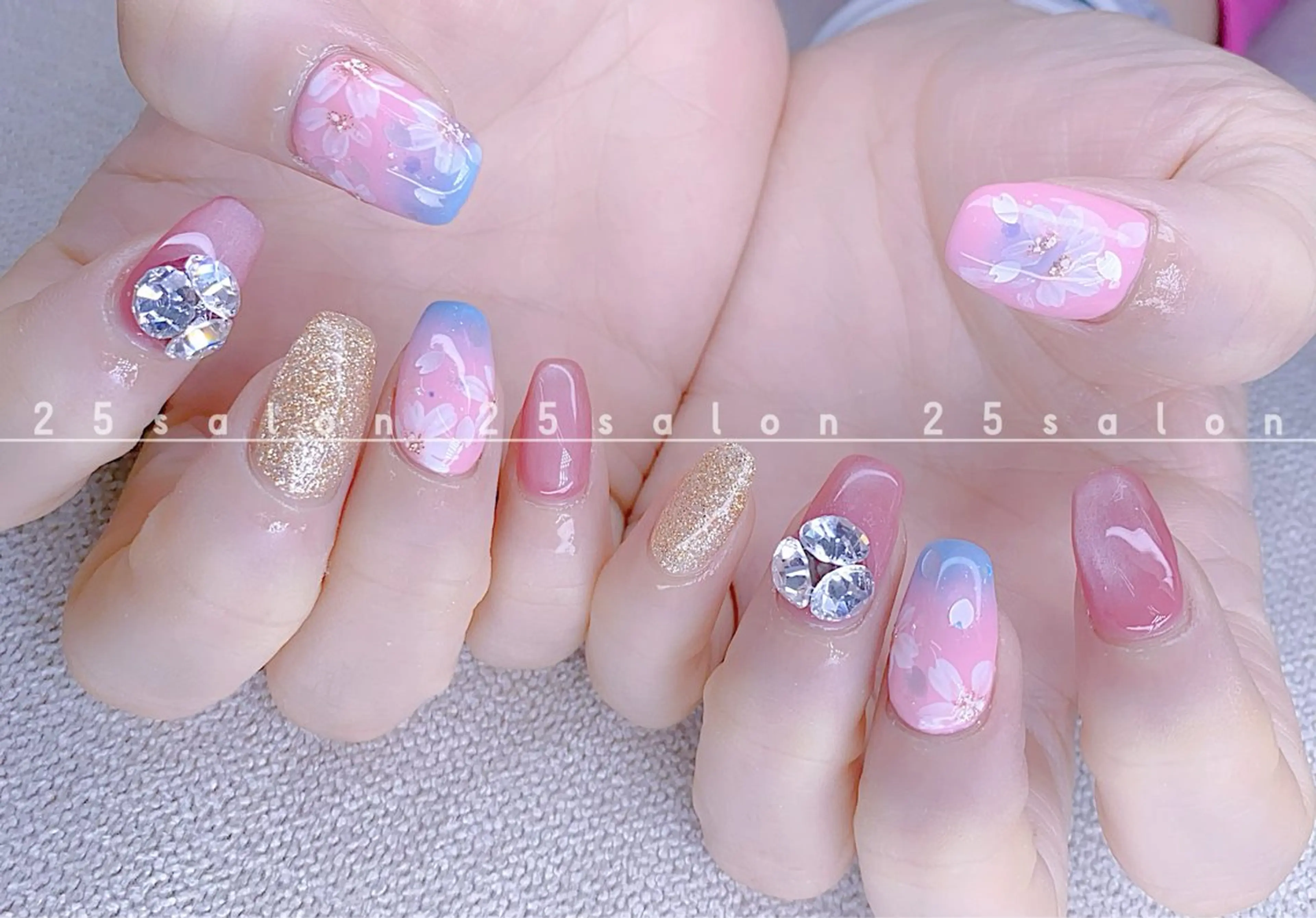 ネイル オーロラネイル チークネイル フットネイル フレンチネイル ジェルネイル 2 5のマツエク・マツパデザイン