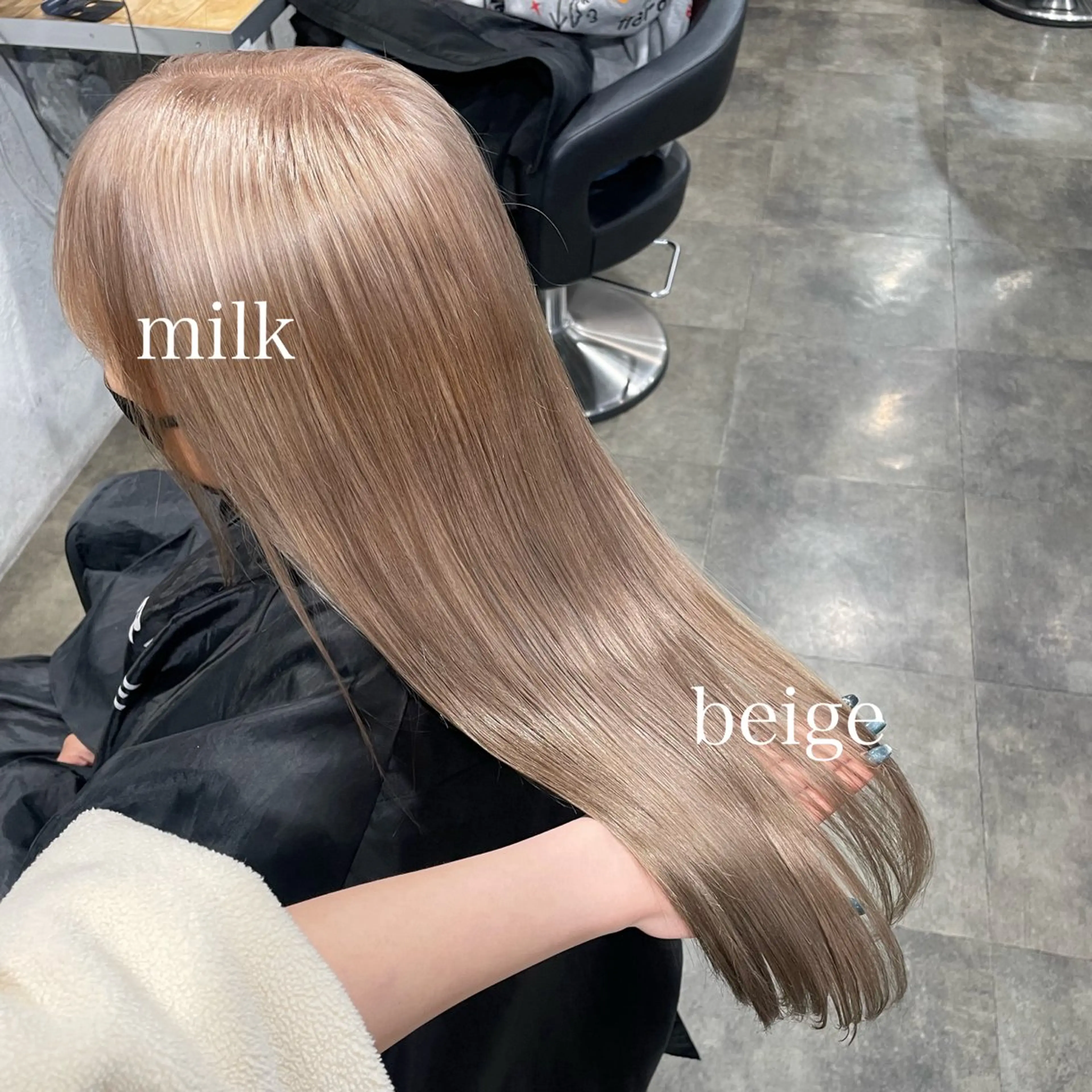 ロング カラー ヘアカラー ハイトーンカラー 🦄レイヤーカットのヘアスタイル