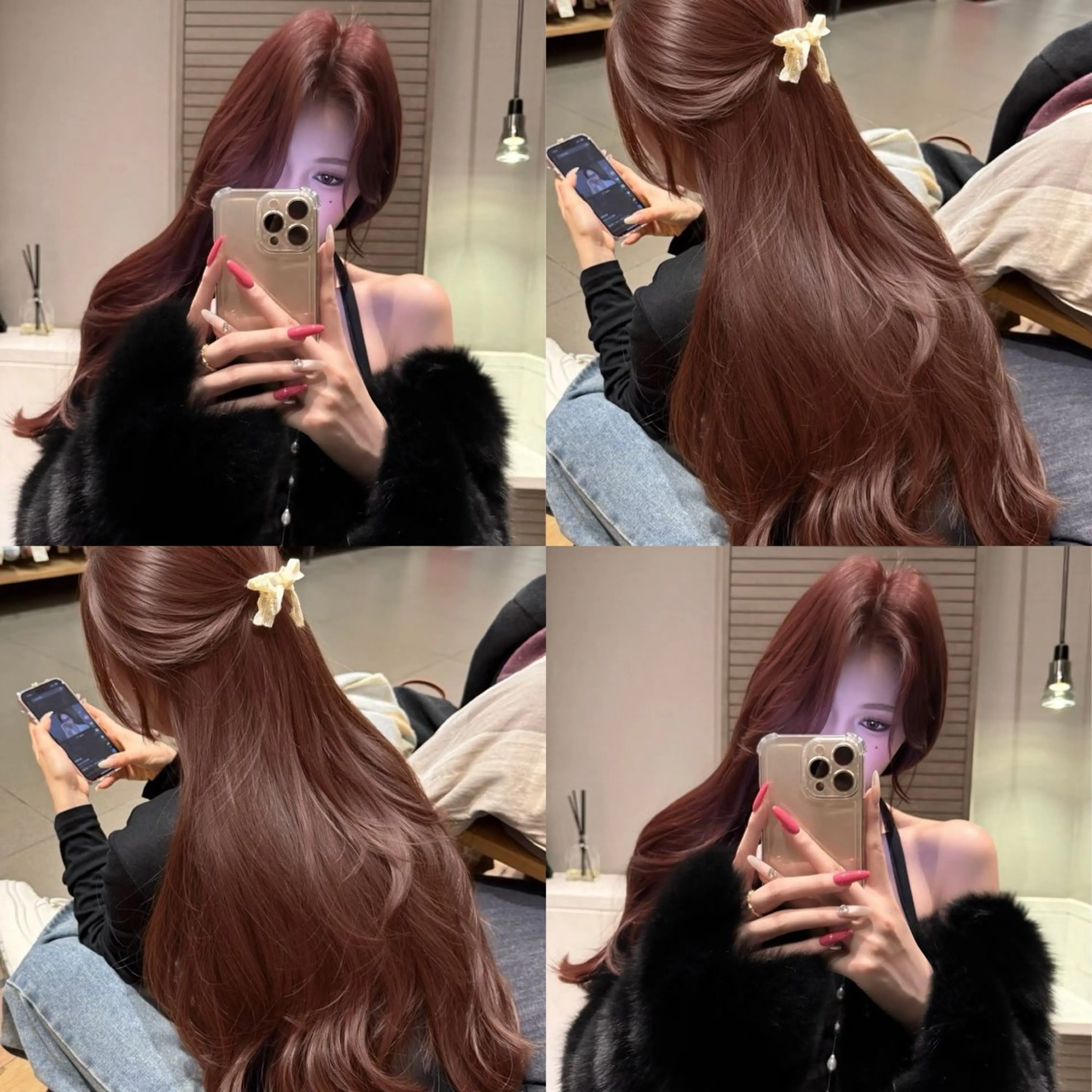 ロング カラー ブリーチなし透明感 艶🌟YOSHIKIのヘアスタイル