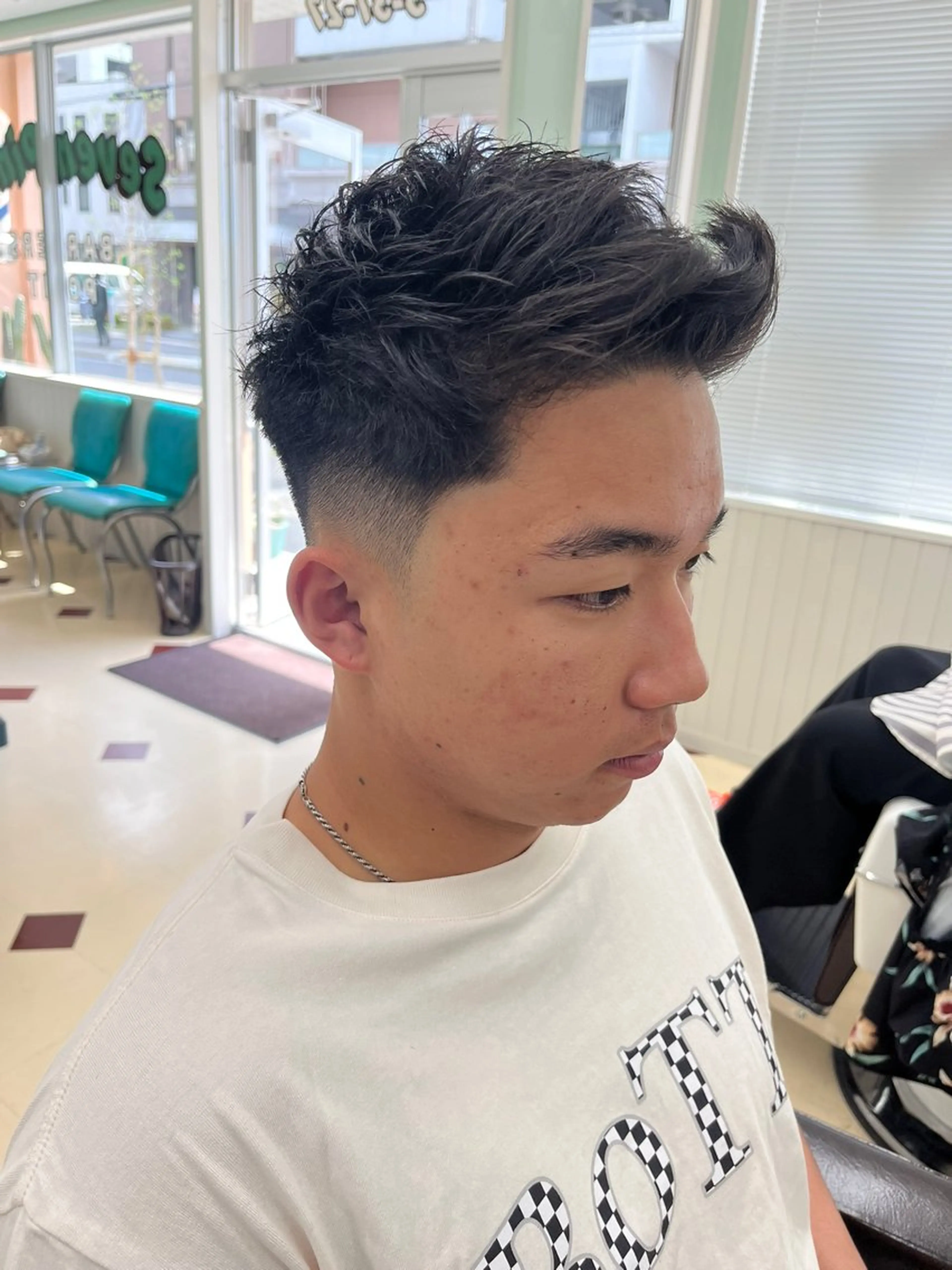 ショート メンズ barberspoint所属・💈フェードカット なす💈のヘアスタイル