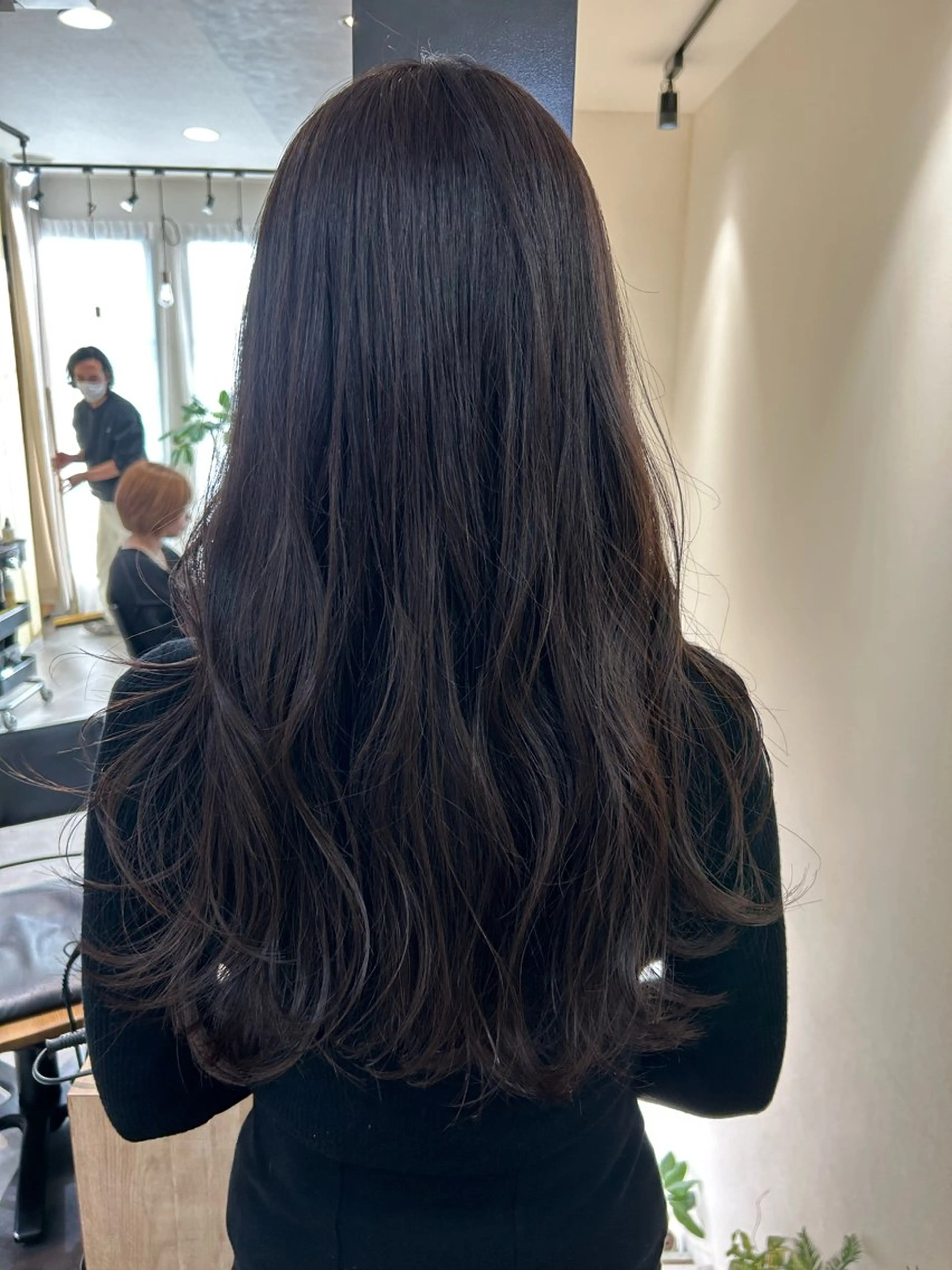 ロング カラー ダークグレー ダークグレージュ グレージュ カット ヘアカラー トリートメント hub hair レイヤー/透明感のヘアスタイル