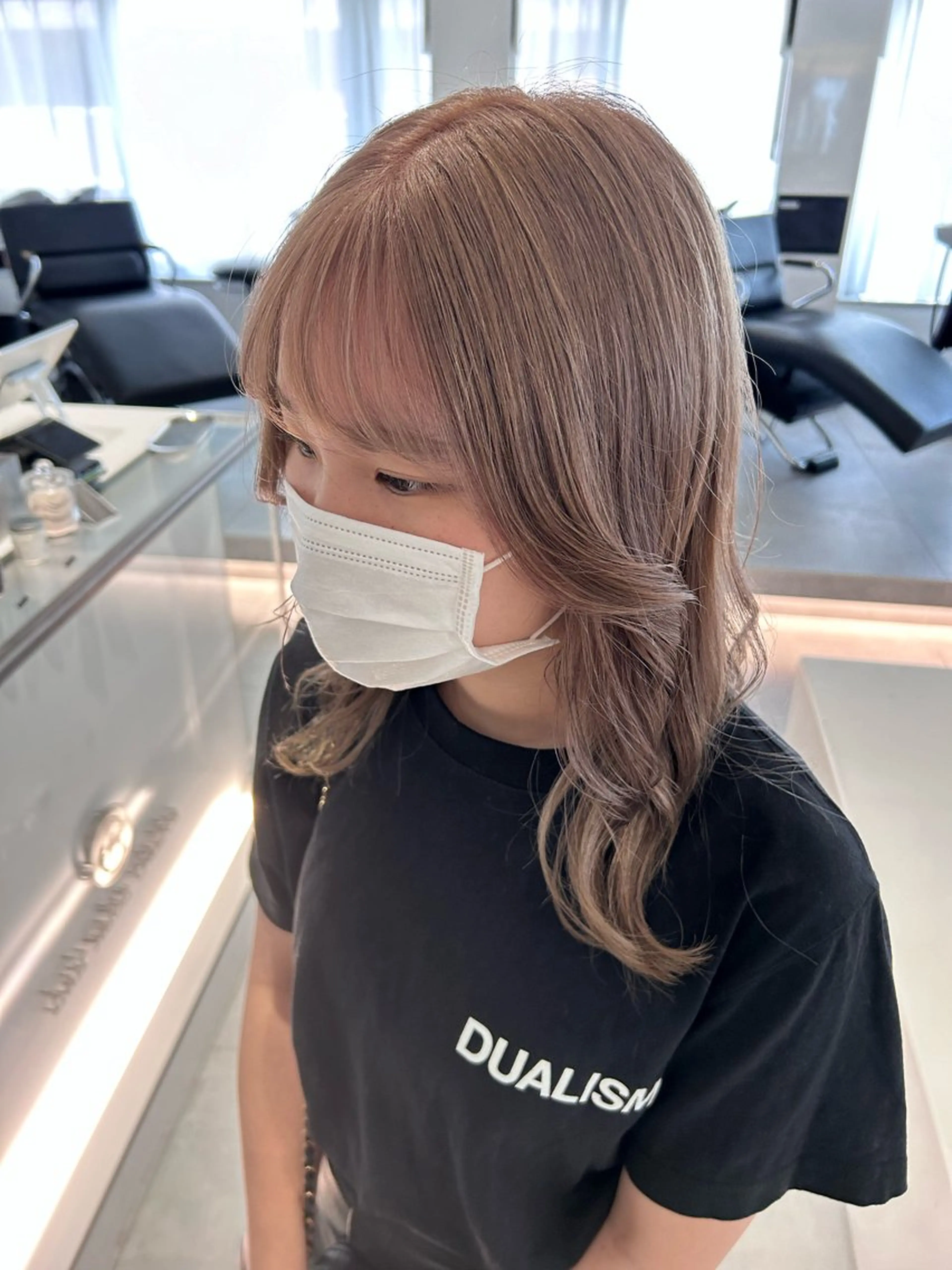 ミディアム 🪞透けhair 🪞honokaのヘアスタイル