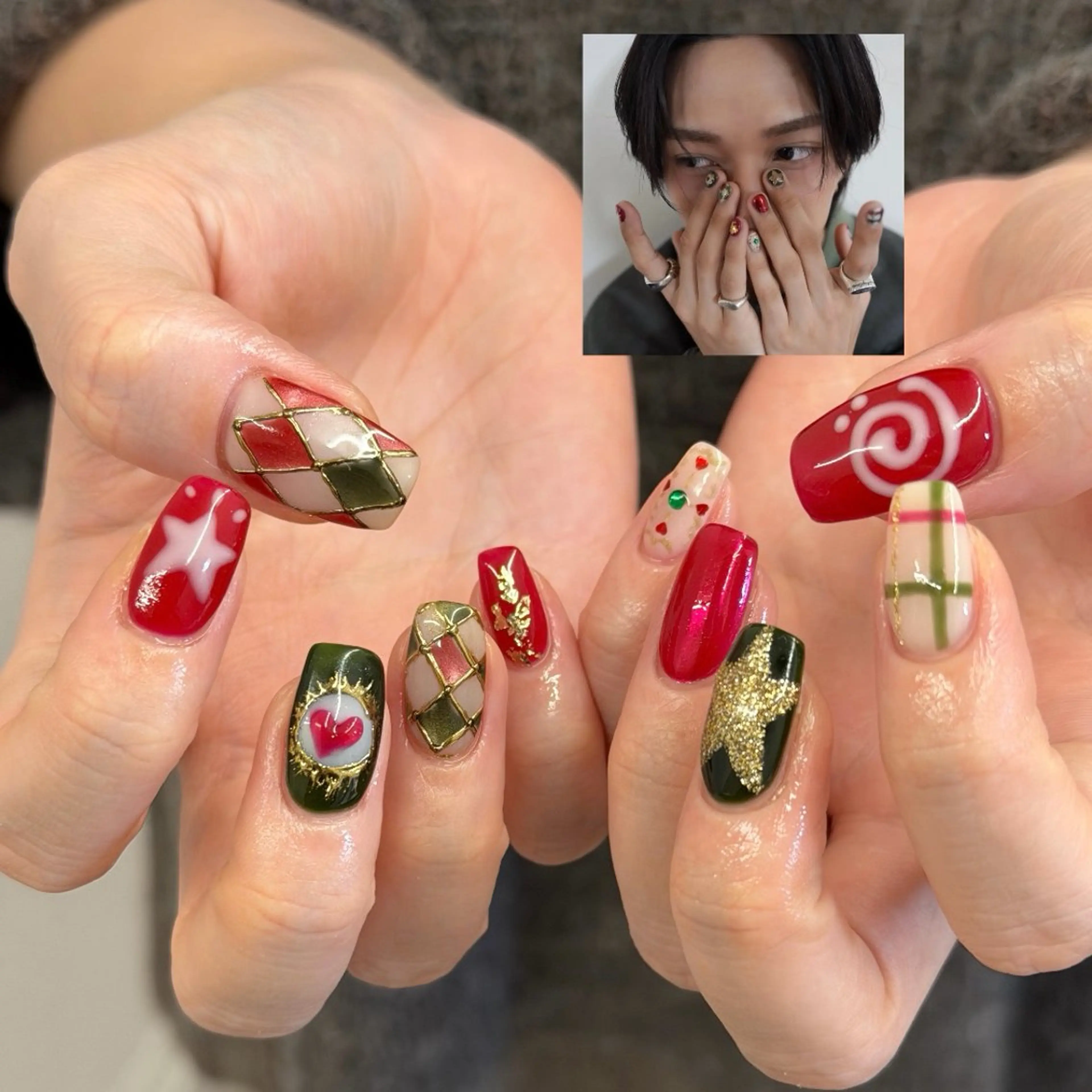 ネイル ジェルネイル マグネットネイル ニュアンスネイル パラジェル リボン ハンドネイル ハンドケア Bana_ Nailのその他イメージ