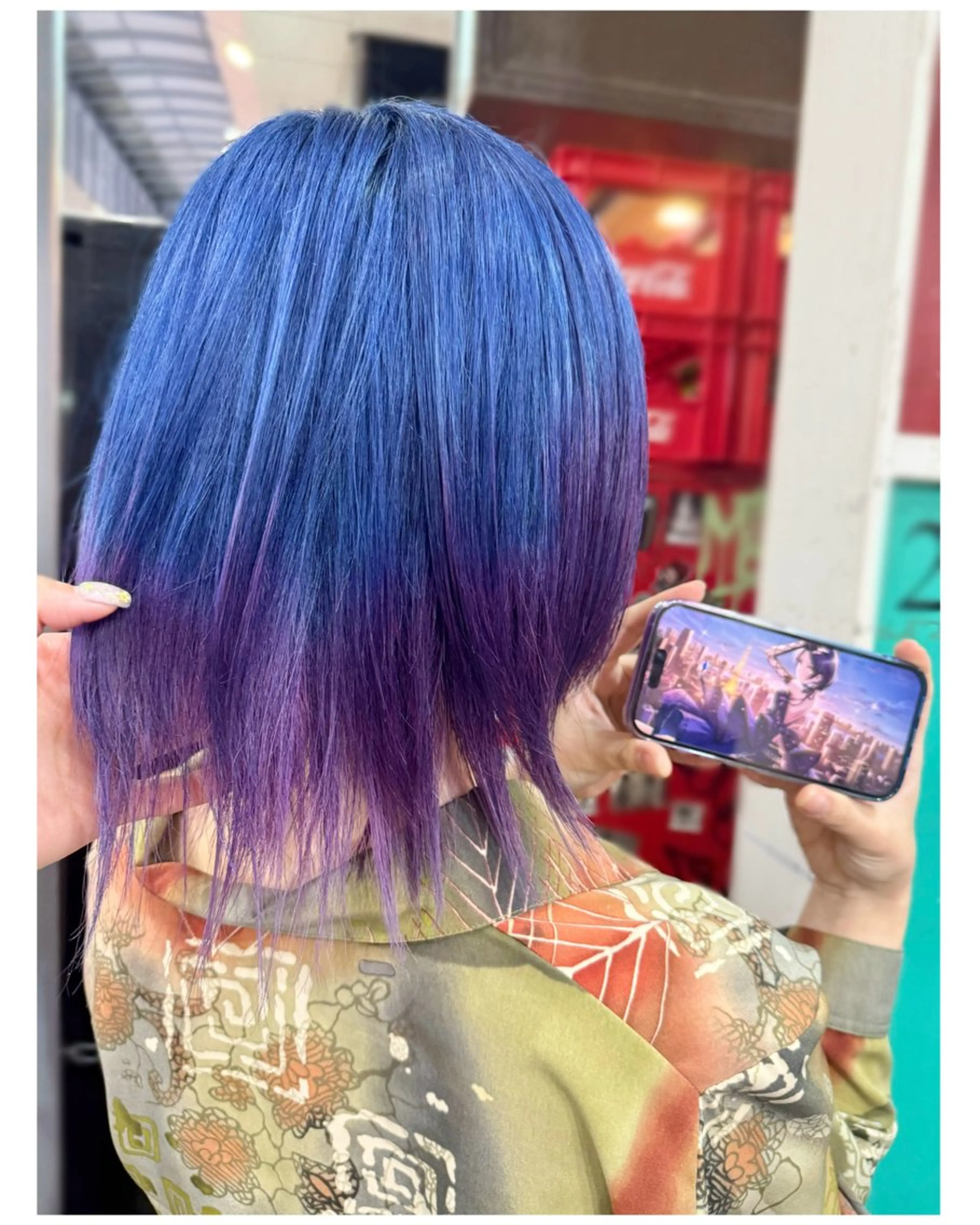 ミディアム カラー グラデーションカラー ヘアカラー GARU-ガル-所属・TSUNO🦖 派手髪/オタク美容師のヘアスタイル