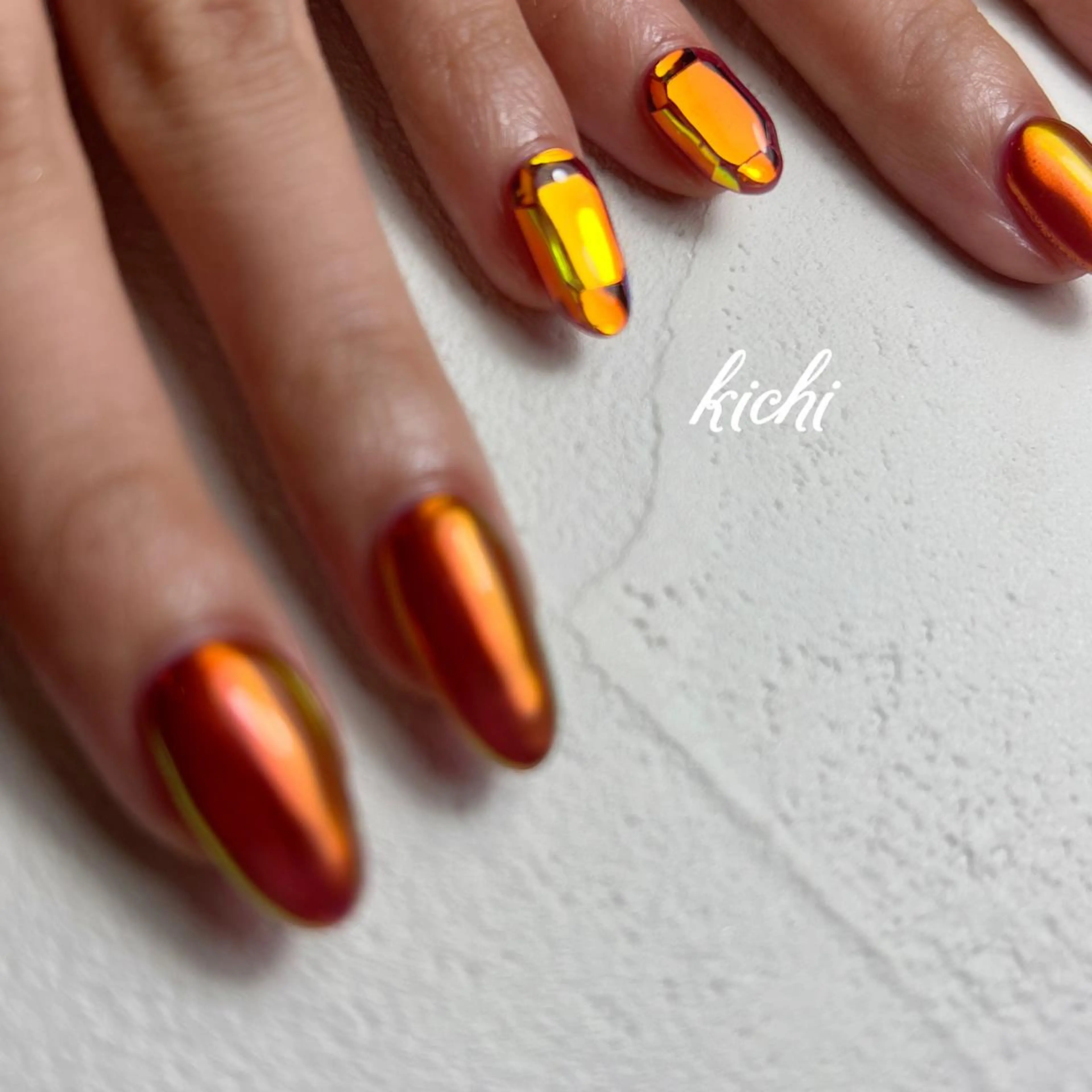 ネイル オーロラネイル ジェルネイル 持ち込み ニュアンスネイル パラジェル kichi･:* みじゅのネイルデザイン