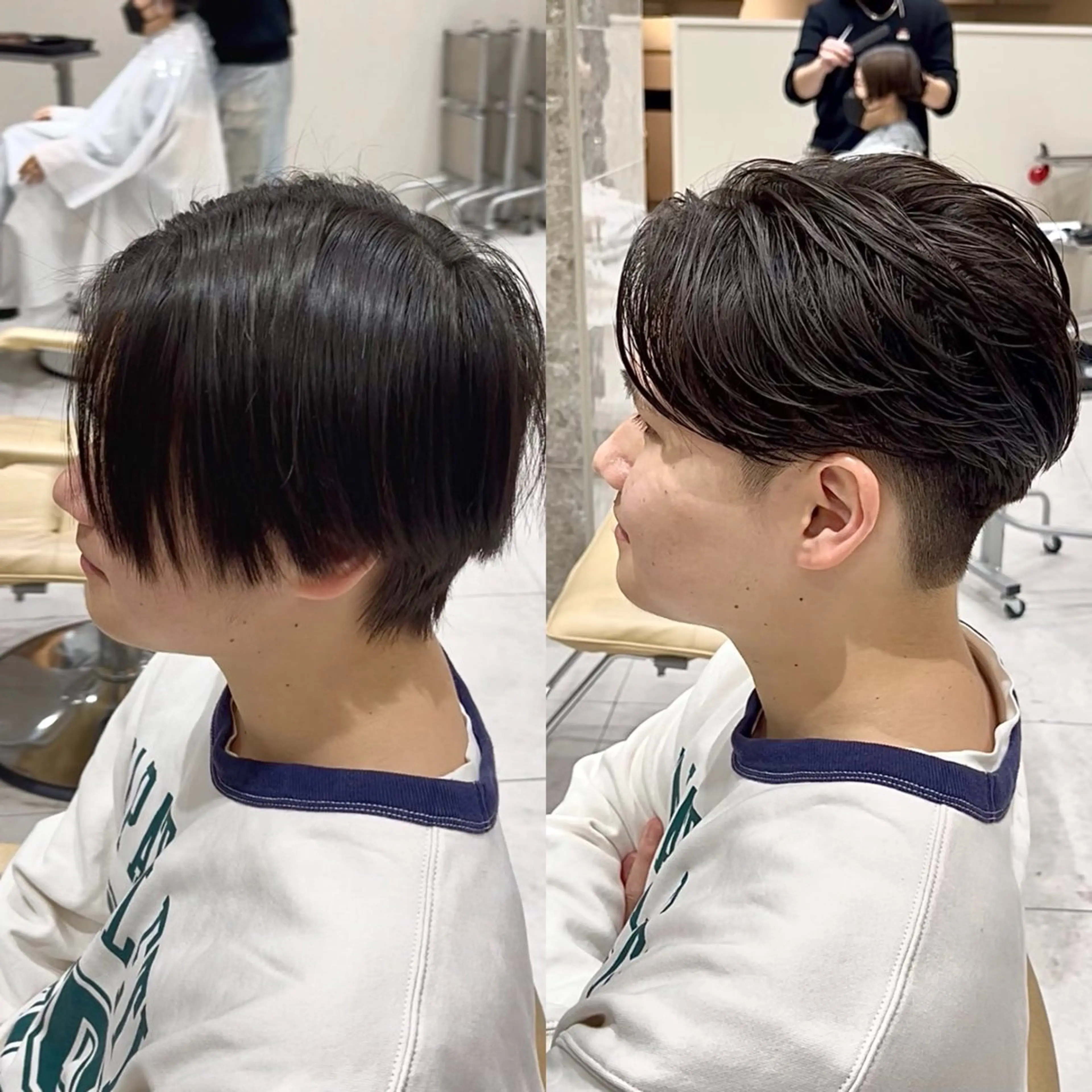 ショート メンズ メンズパーマ くせ毛 縮毛矯正 カット 縮毛矯正 Ken 縮毛矯正/韓国風ヘアのヘアスタイル