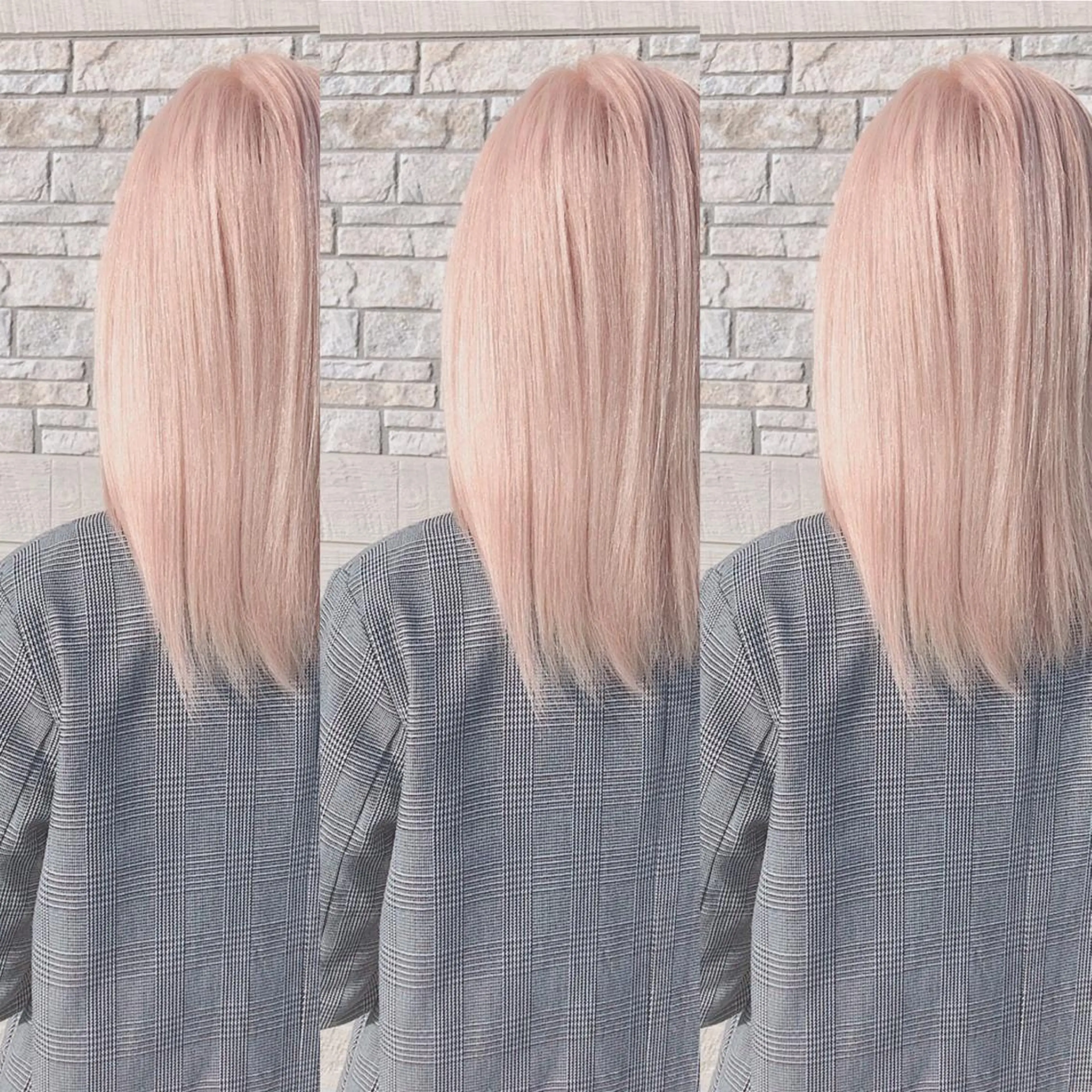 ミディアム カラー 松本 菜那のヘアスタイル