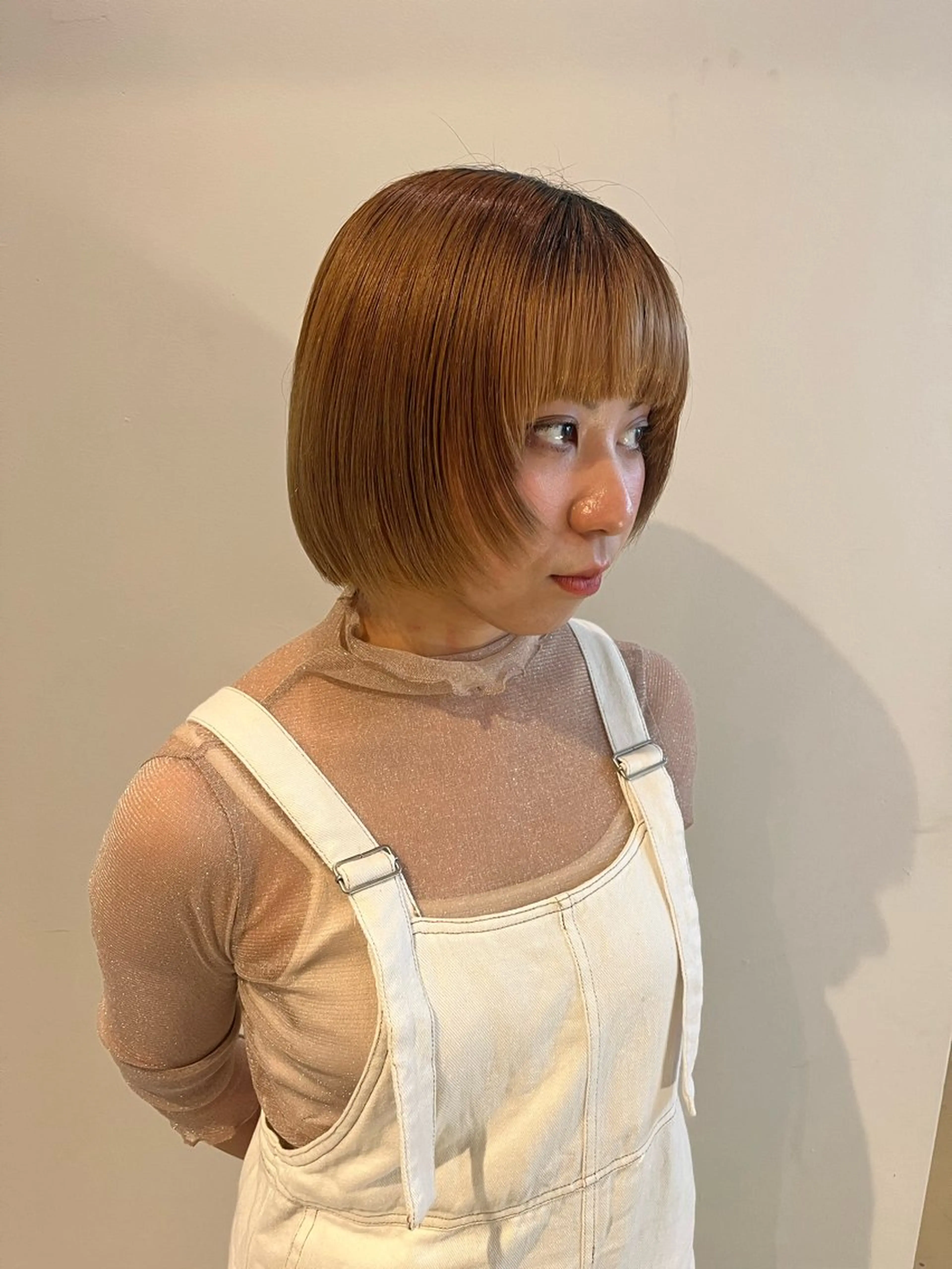 ショート 顔まわりレイヤー レイヤーカット ALLYS 渋谷店所属・最高級の艶のある カラーmei🎨のヘアスタイル