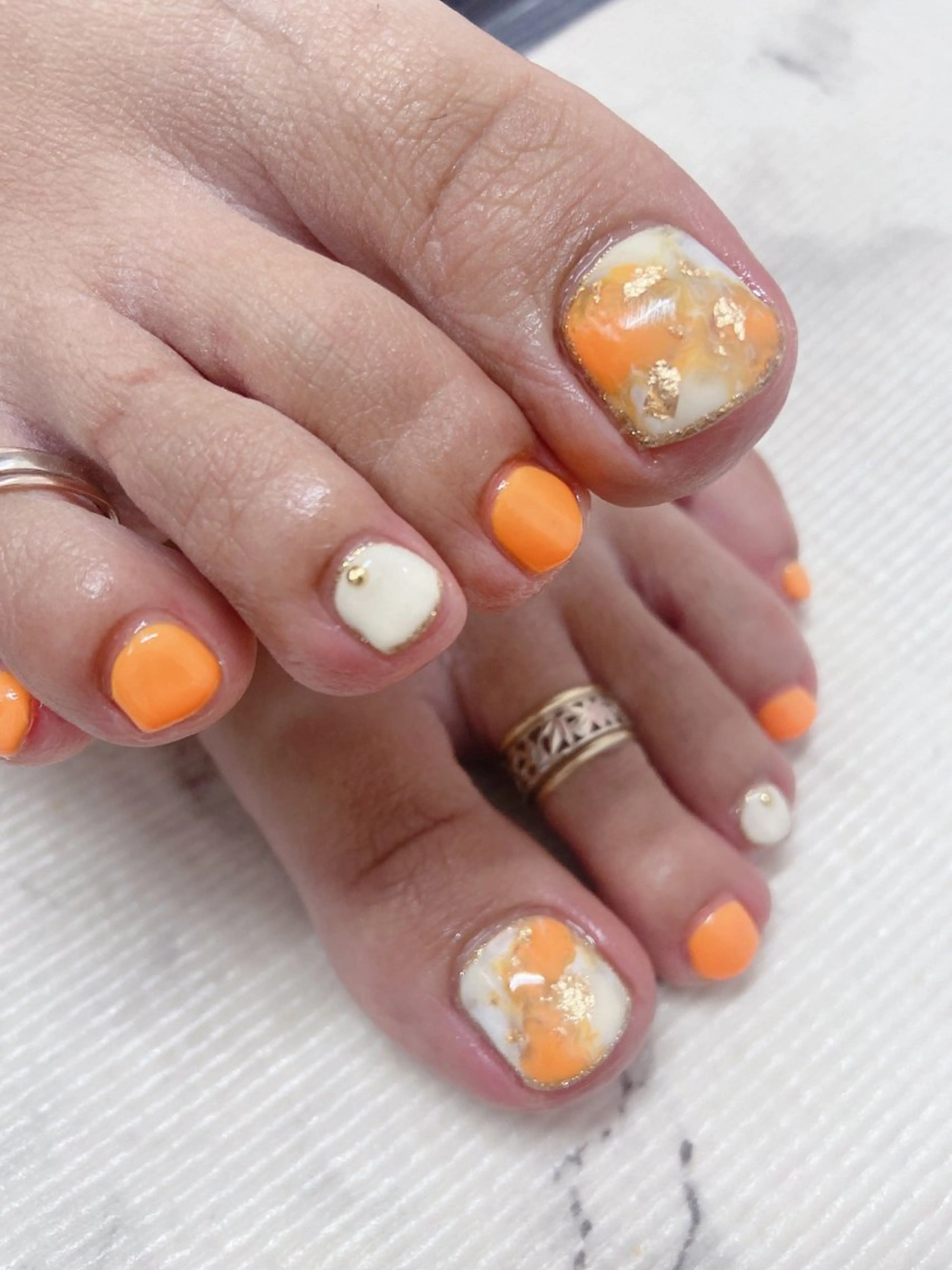 ネイル フットネイル ジェルネイル オフィスネイル パラジェル ワンホンネイル nail salon Berry所属・前田 りかのネイルデザイン