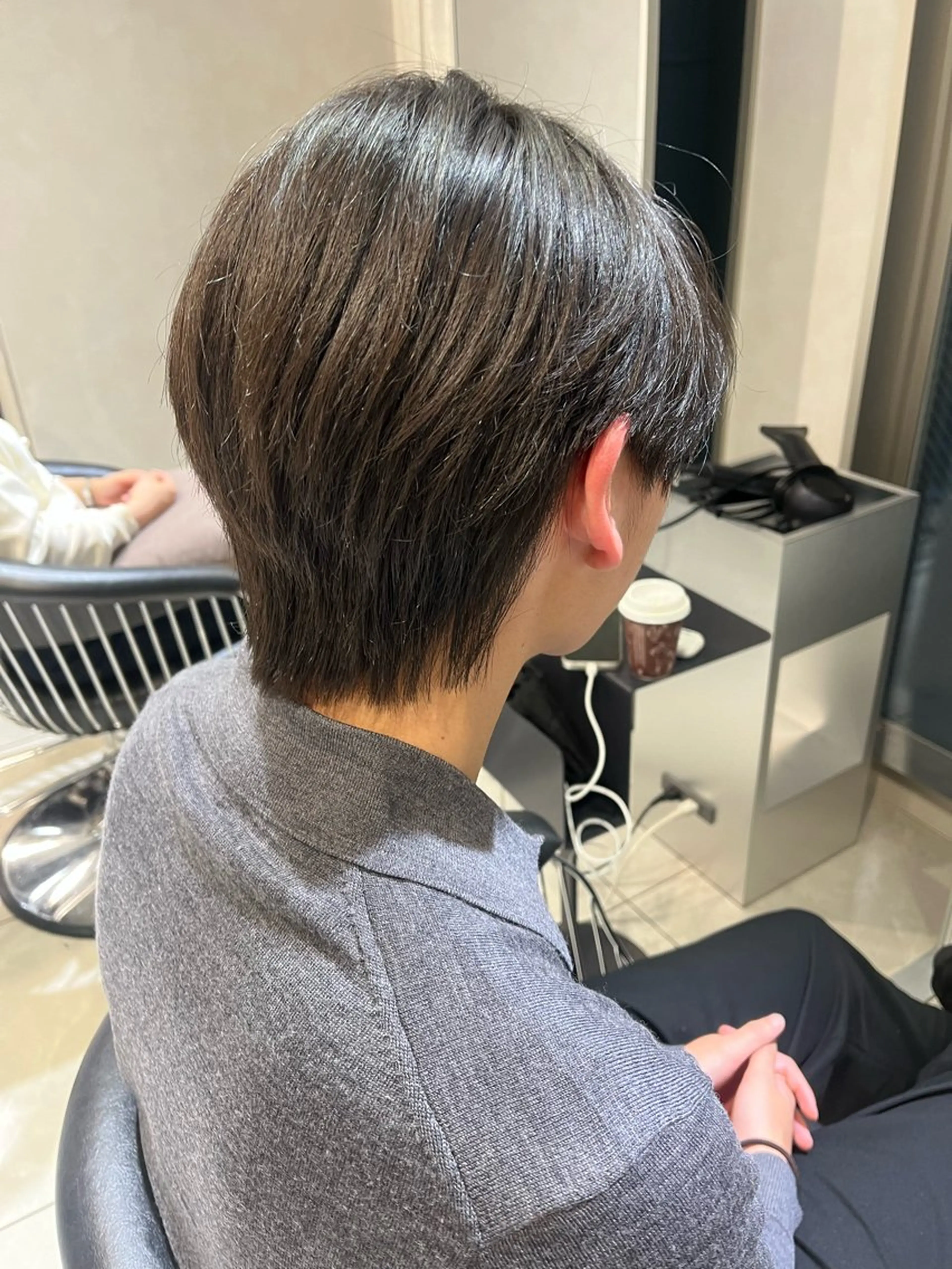 メンズ カット 縮毛矯正 メンズセンターパート 池袋/wakanaのヘアスタイル