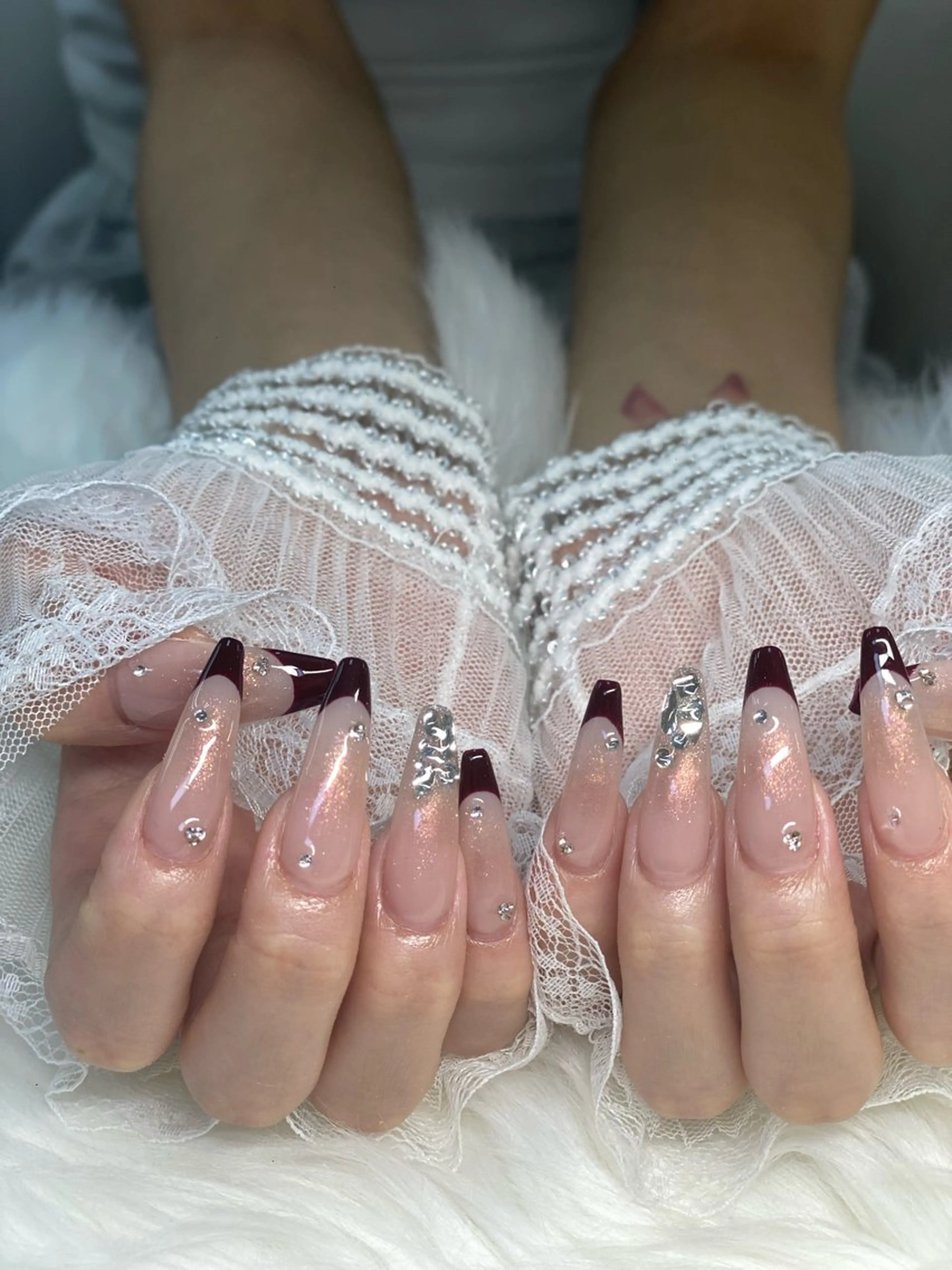 ネイル ジェルネイル マグネットネイル パラジェル 春ネイル ハンドネイル ReiNails所属・Nguyen thi Linhのネイルデザイン