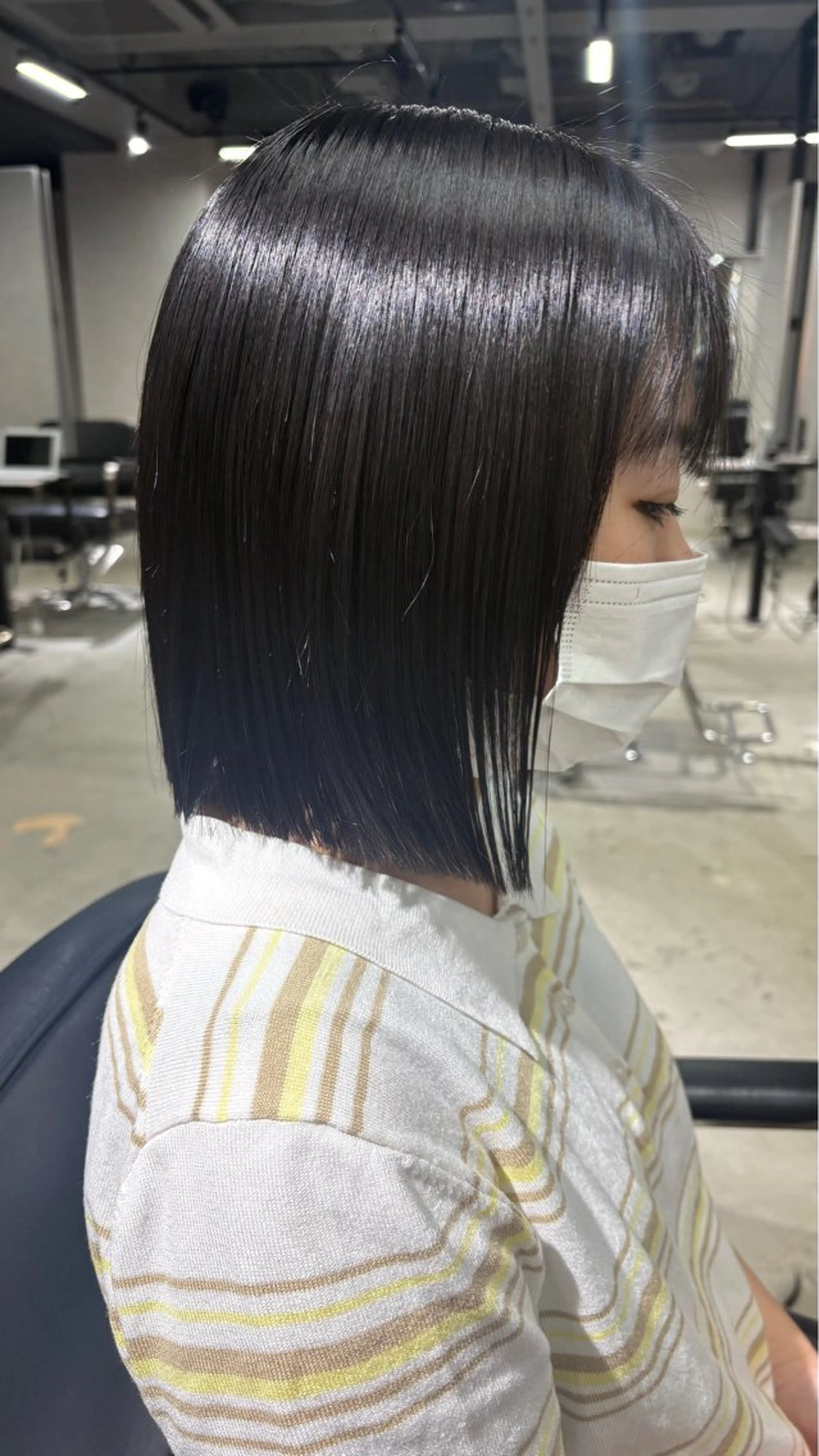 ミディアム カット デザインカラー/ハイ トーン/konomiのヘアスタイル