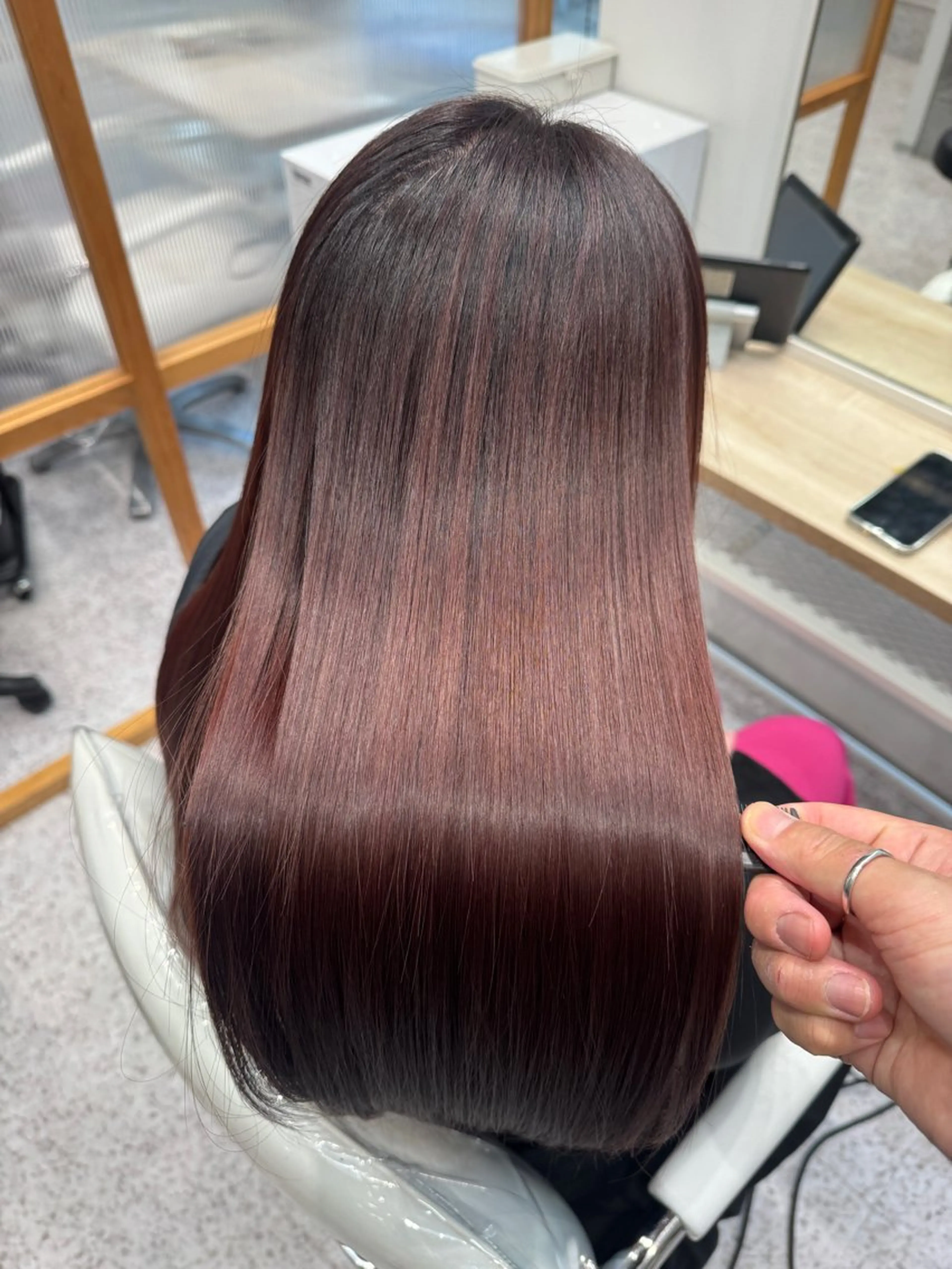ロング 美髪矯正/髪質改善 /氏原のヘアスタイル