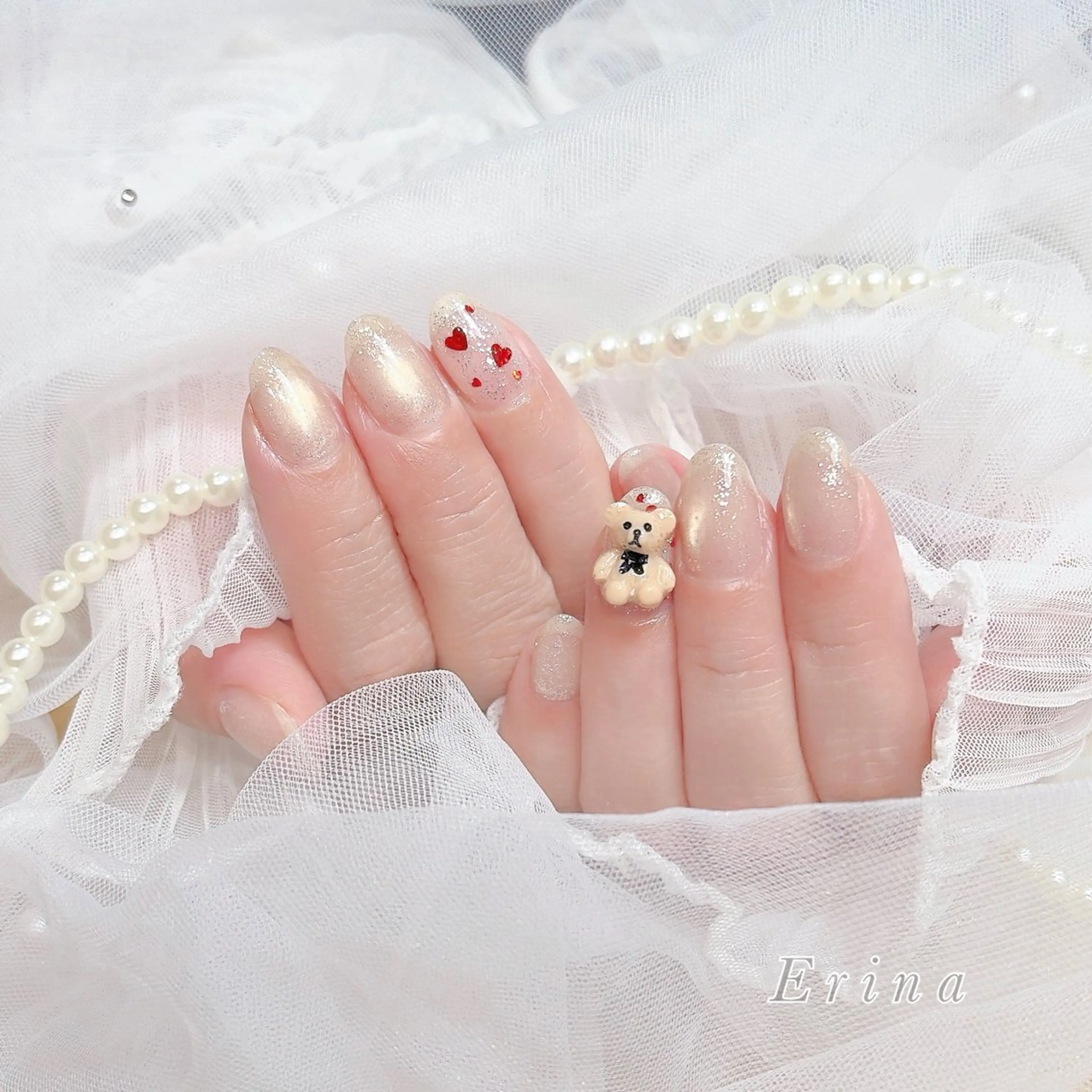 ネイル Erina🐱 フィルイン💅パラのネイルデザイン