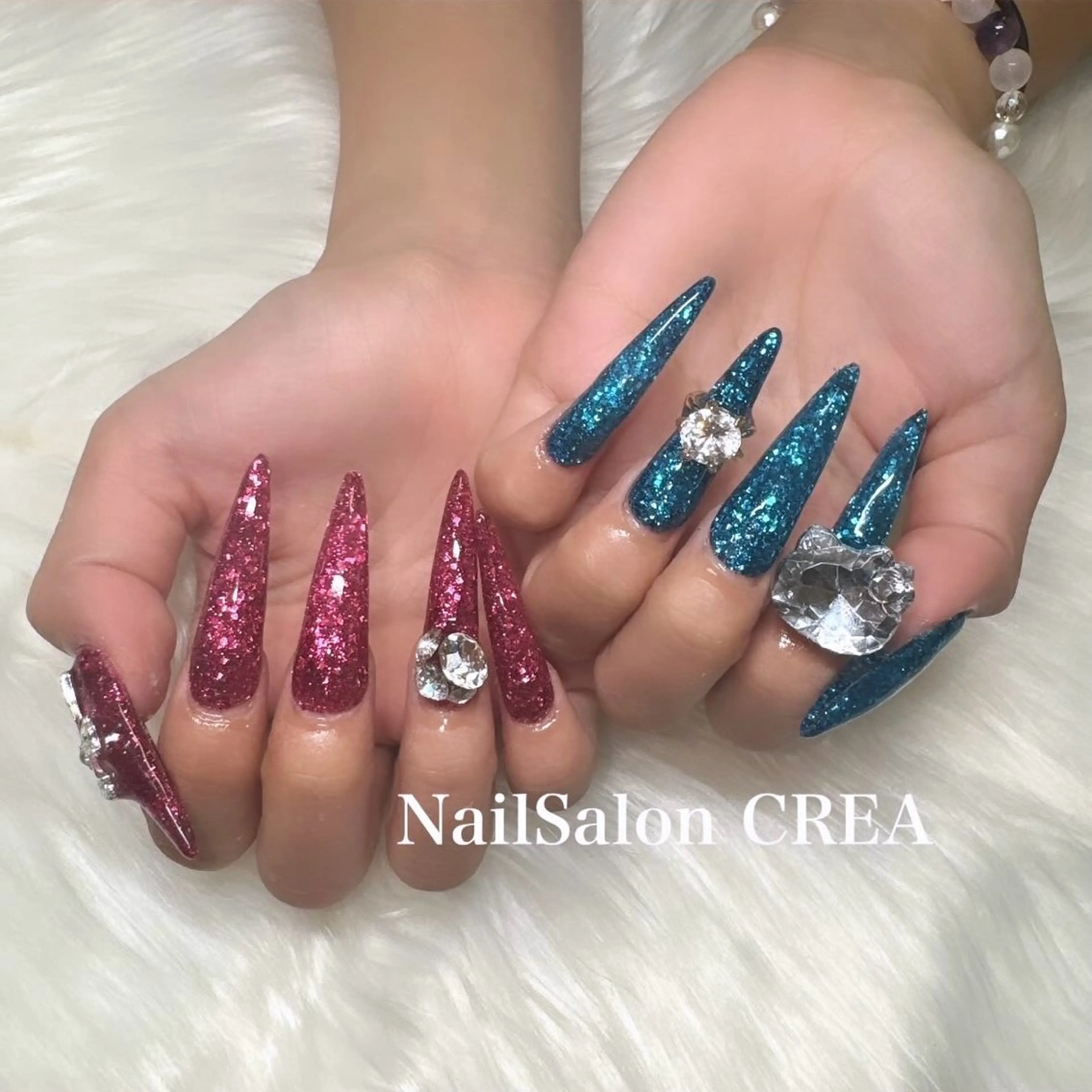 ネイル ロングネイル ハンドネイル NailSalon CREAのネイルデザイン
