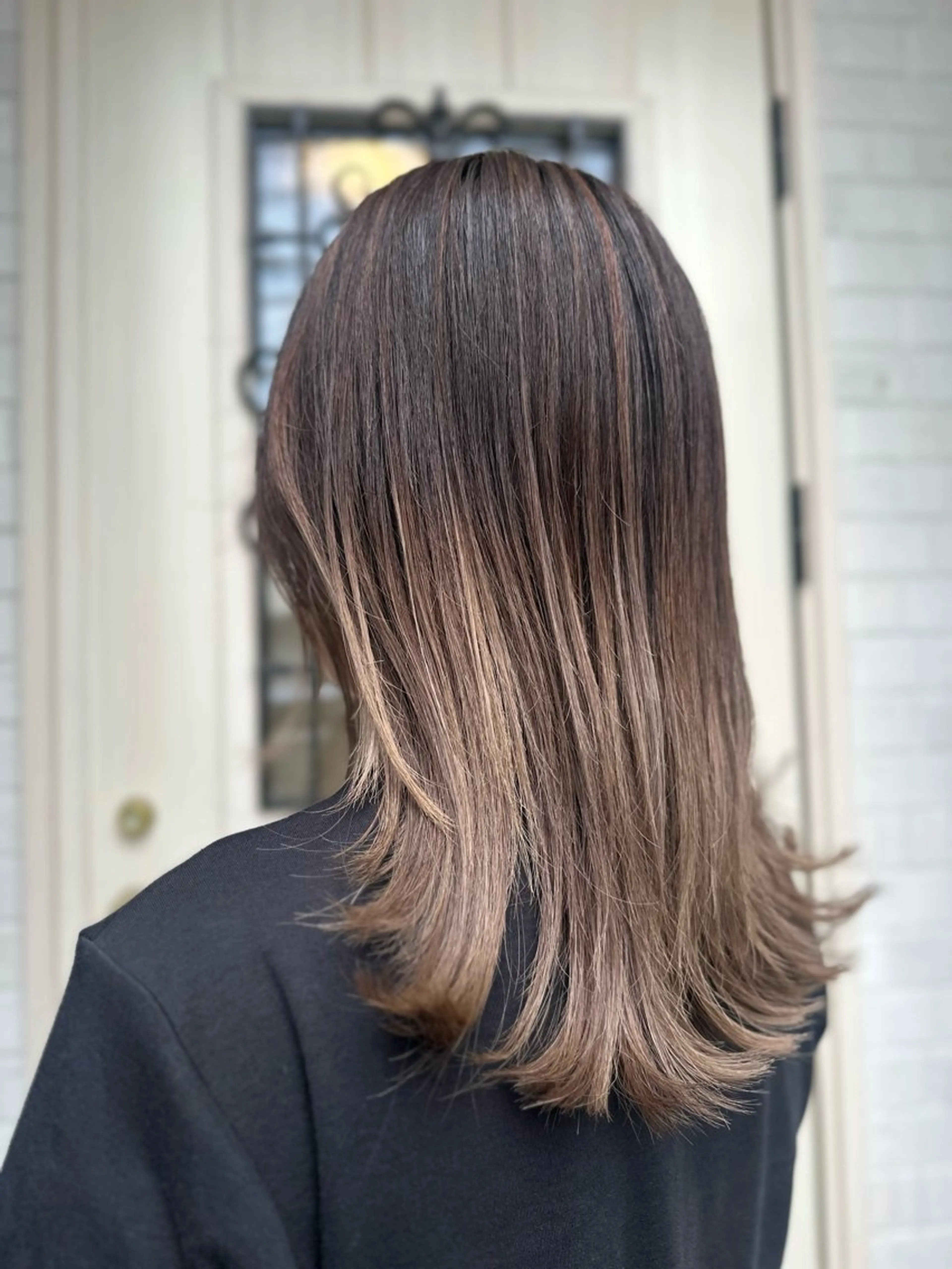 セミロング カラー ヘアカラー K Harukaのヘアスタイル