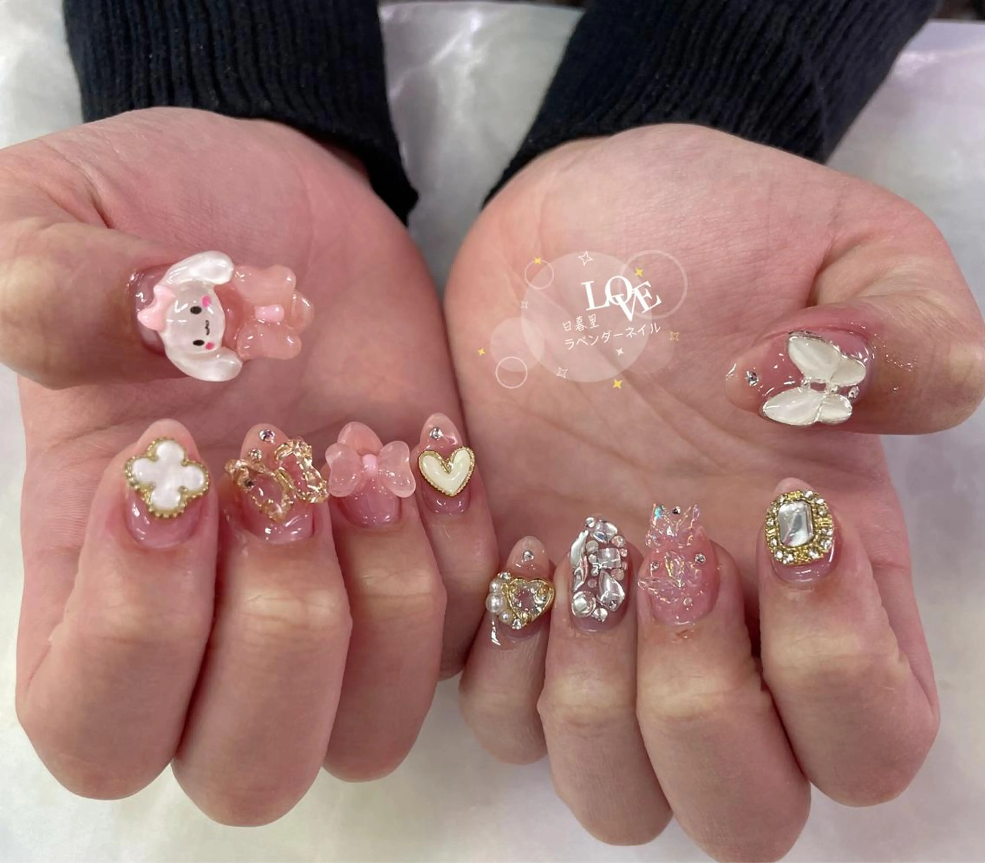 ネイル ラベンダー💖日暮里 ルル💖ネイルのネイルデザイン