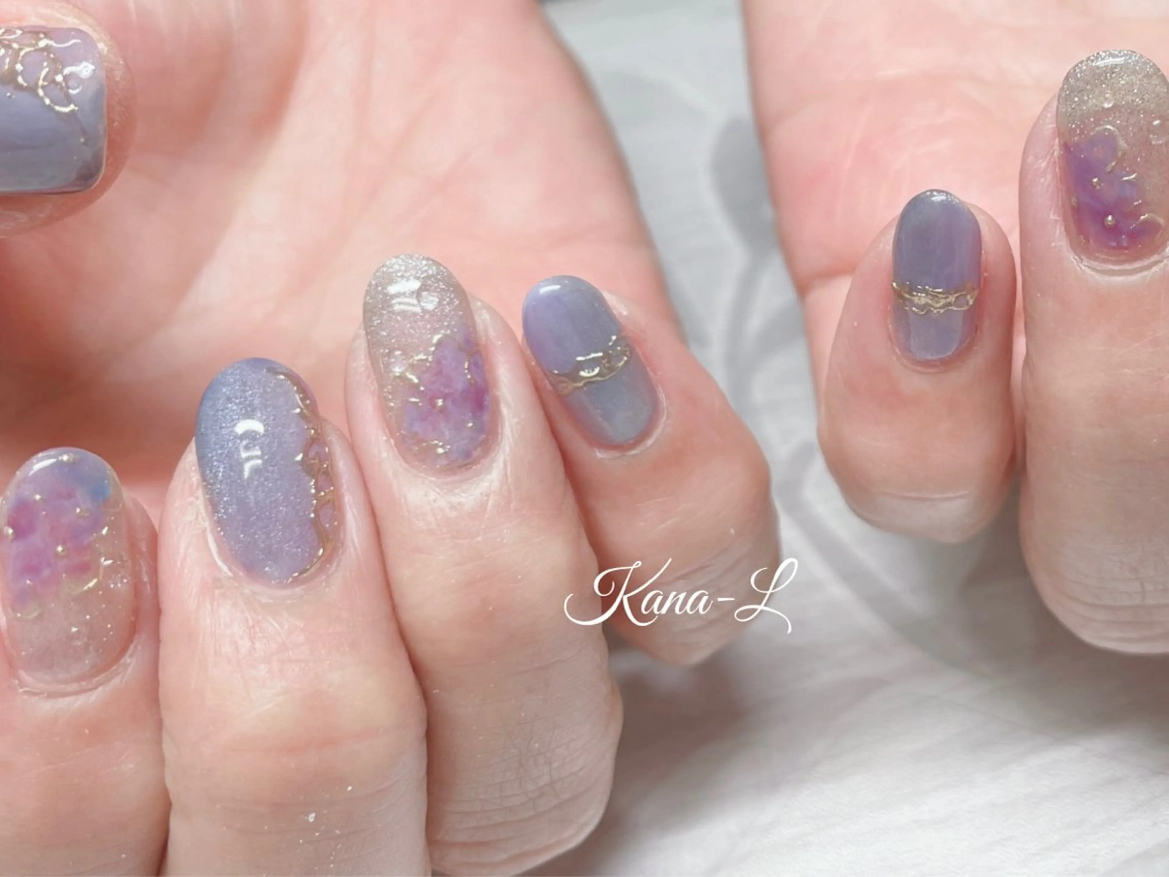 ネイル ジェルネイル 韓国ネイル パラジェル ワンホンネイル 芦辺 香奈のネイルデザイン
