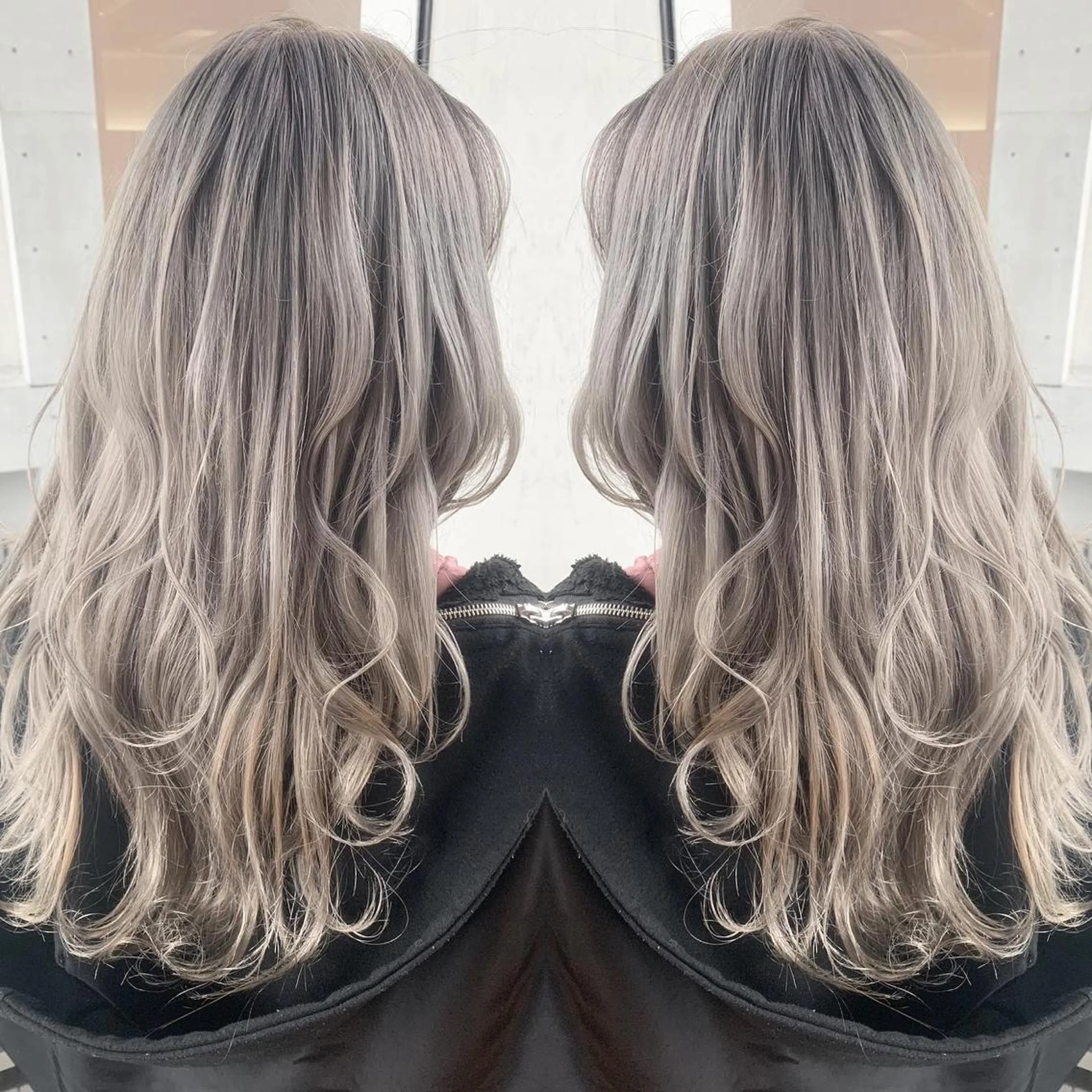 ロング カラー ヘアアレンジ ブリーチ Merci メルシー 福岡、今泉のヘアスタイル