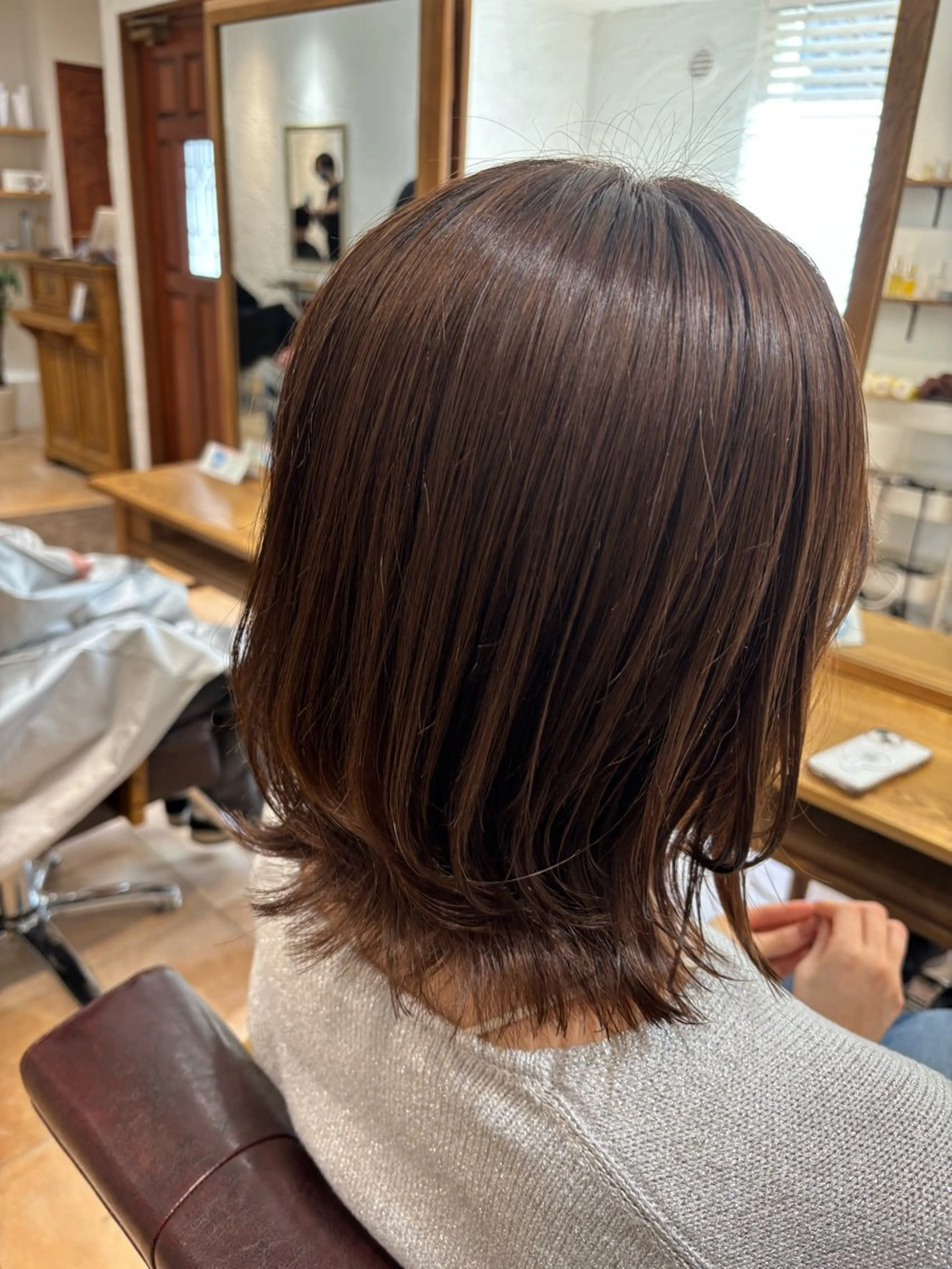 ミディアム カラー ブラウンカラー モカブラウン カット ヘアカラー トリートメント 🌈透明感カラー🌈 🌟吉田祐介🌟のヘアスタイル