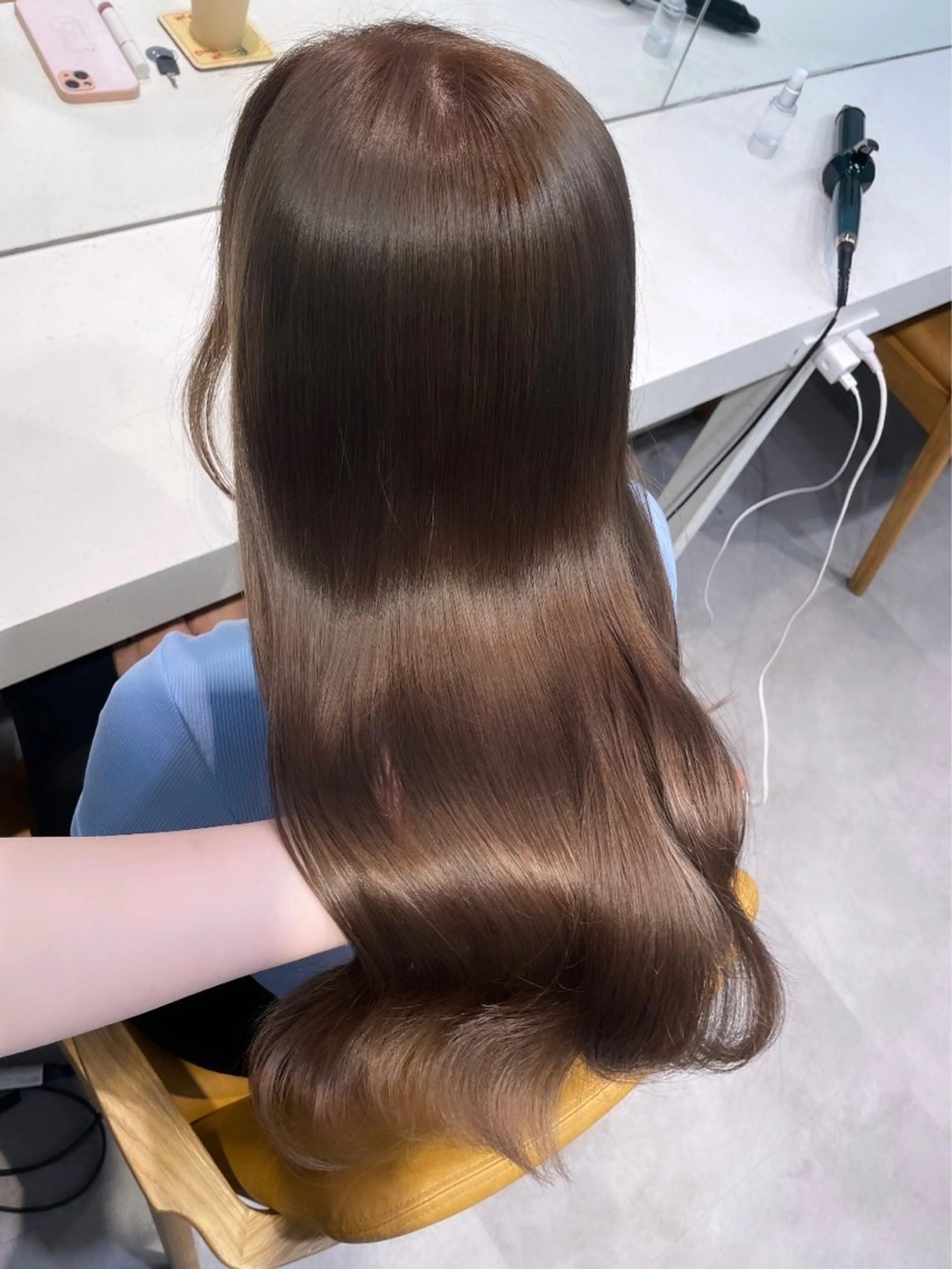 ロング 髪質改善 トリートメント 若月 あやかのヘアスタイル