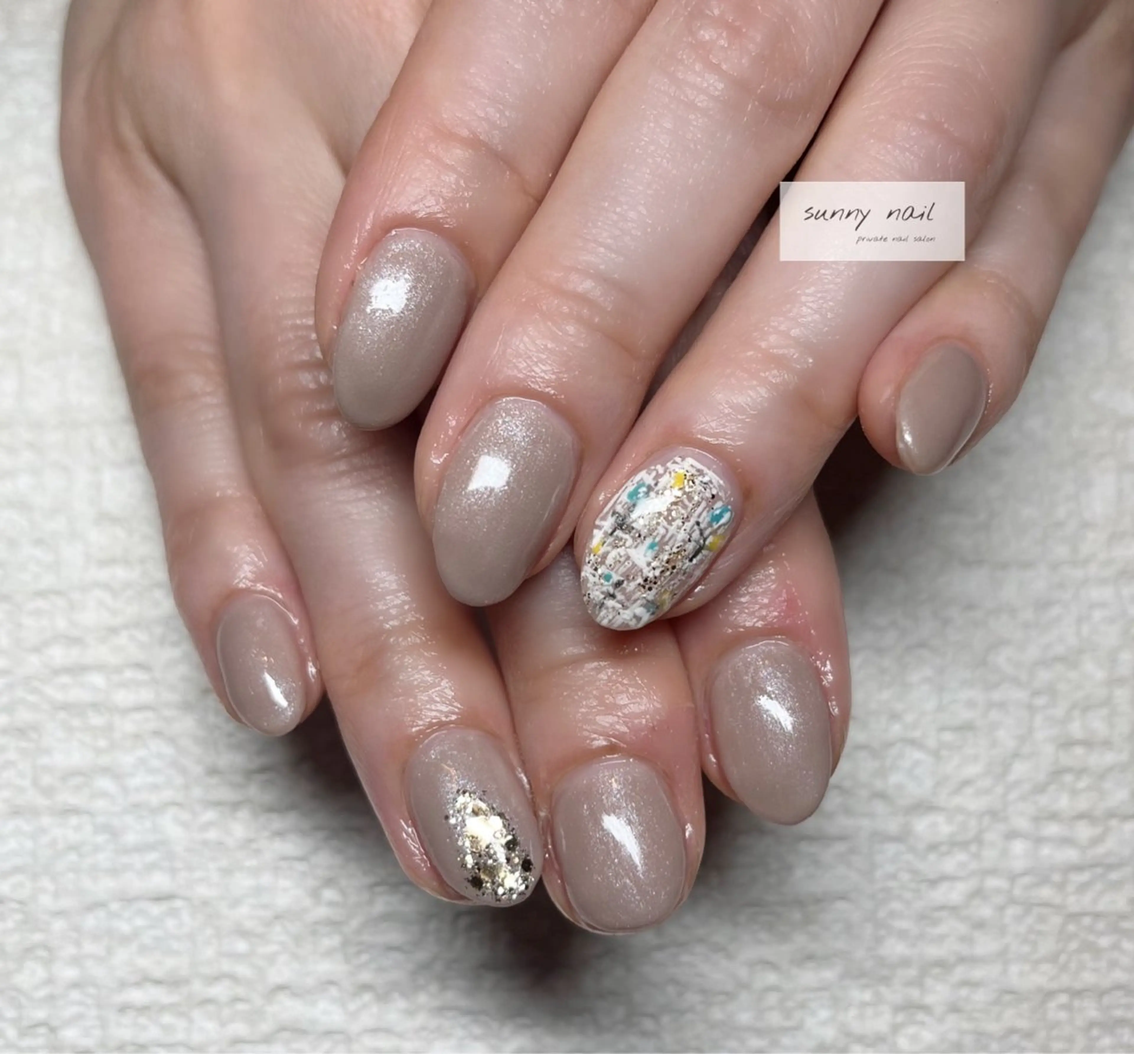 ネイル ツイードネイル sunny nailのネイルデザイン