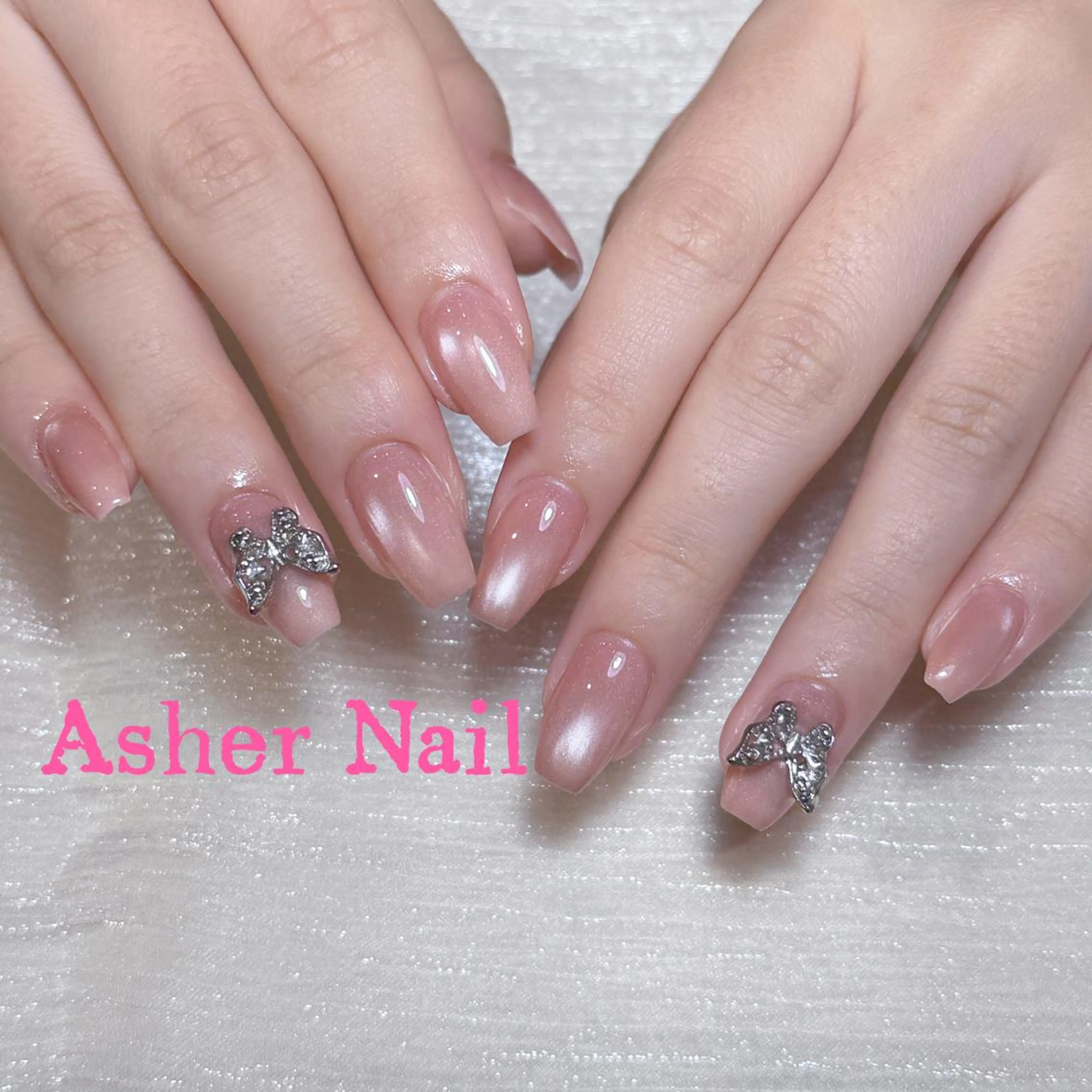 ネイル ハンドネイル ハンドケア Asher-Hana 🎗のネイルデザイン