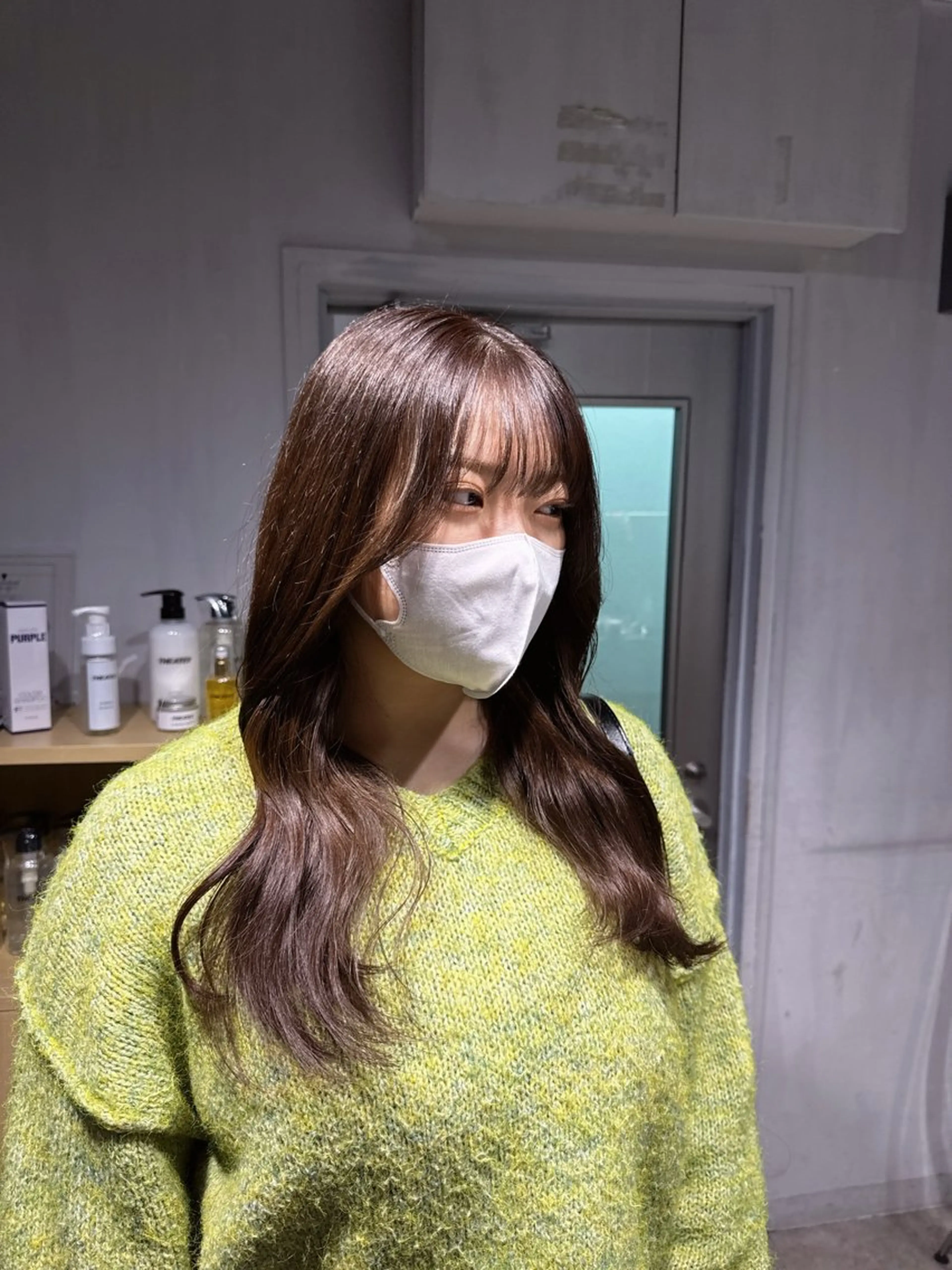 ロング カラー ヘアカラー トリートメント NANAMI🩵 大人可愛い韓国ヘアのヘアスタイル